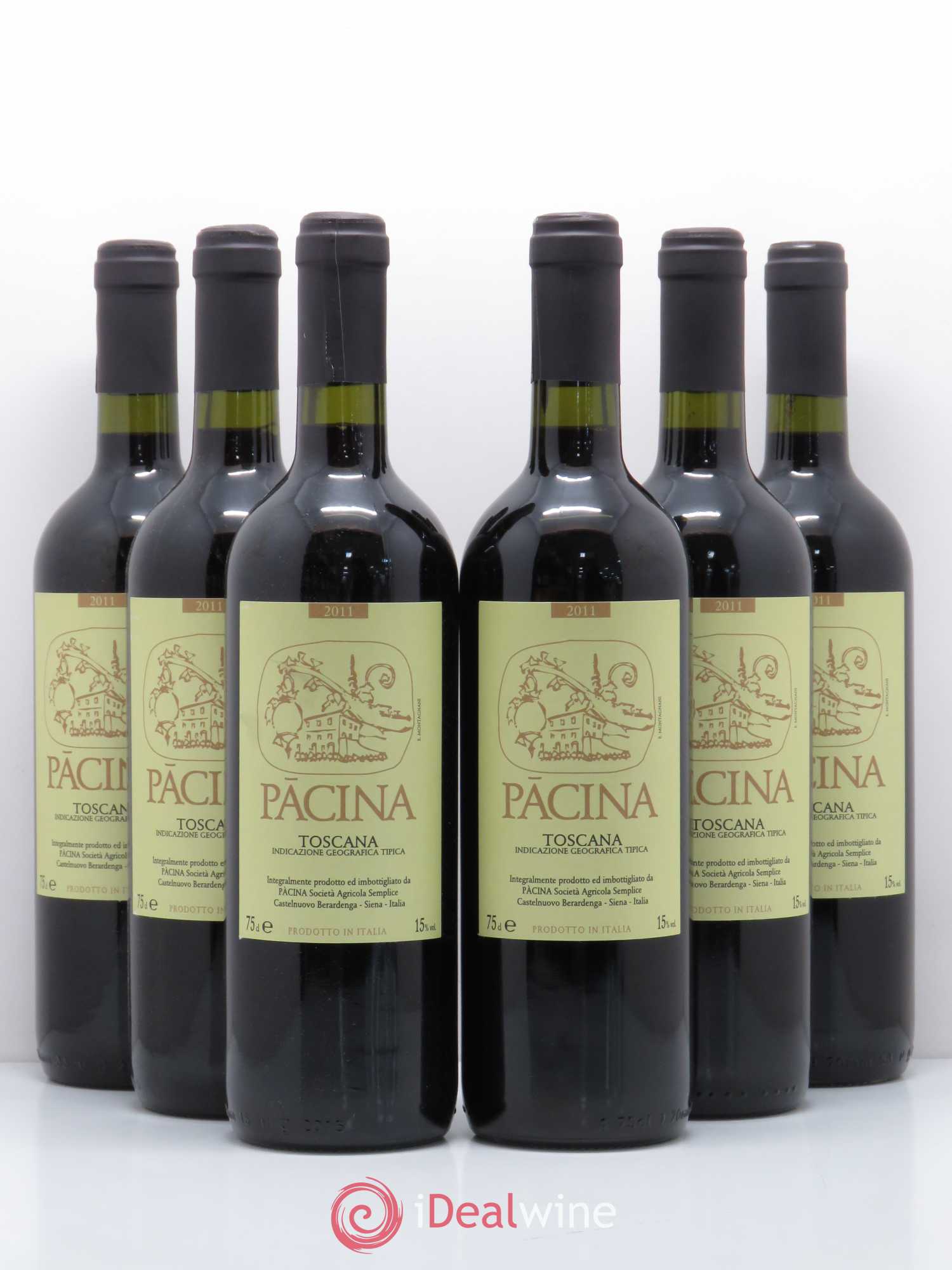 Italie Toscana Pacina 2011 - Lot de 6 bouteilles - 0