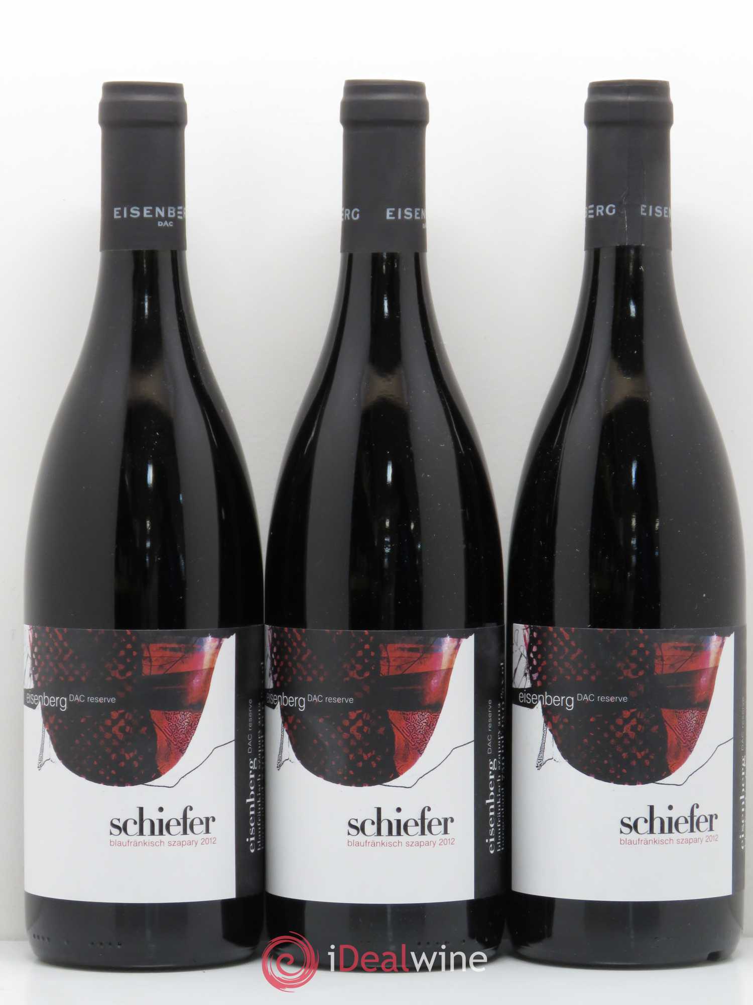 Autriche Eisenberg Dac Reserve Blaufrankisch Szapary Schiefer 2012 - Posten von 6 Flaschen - 1