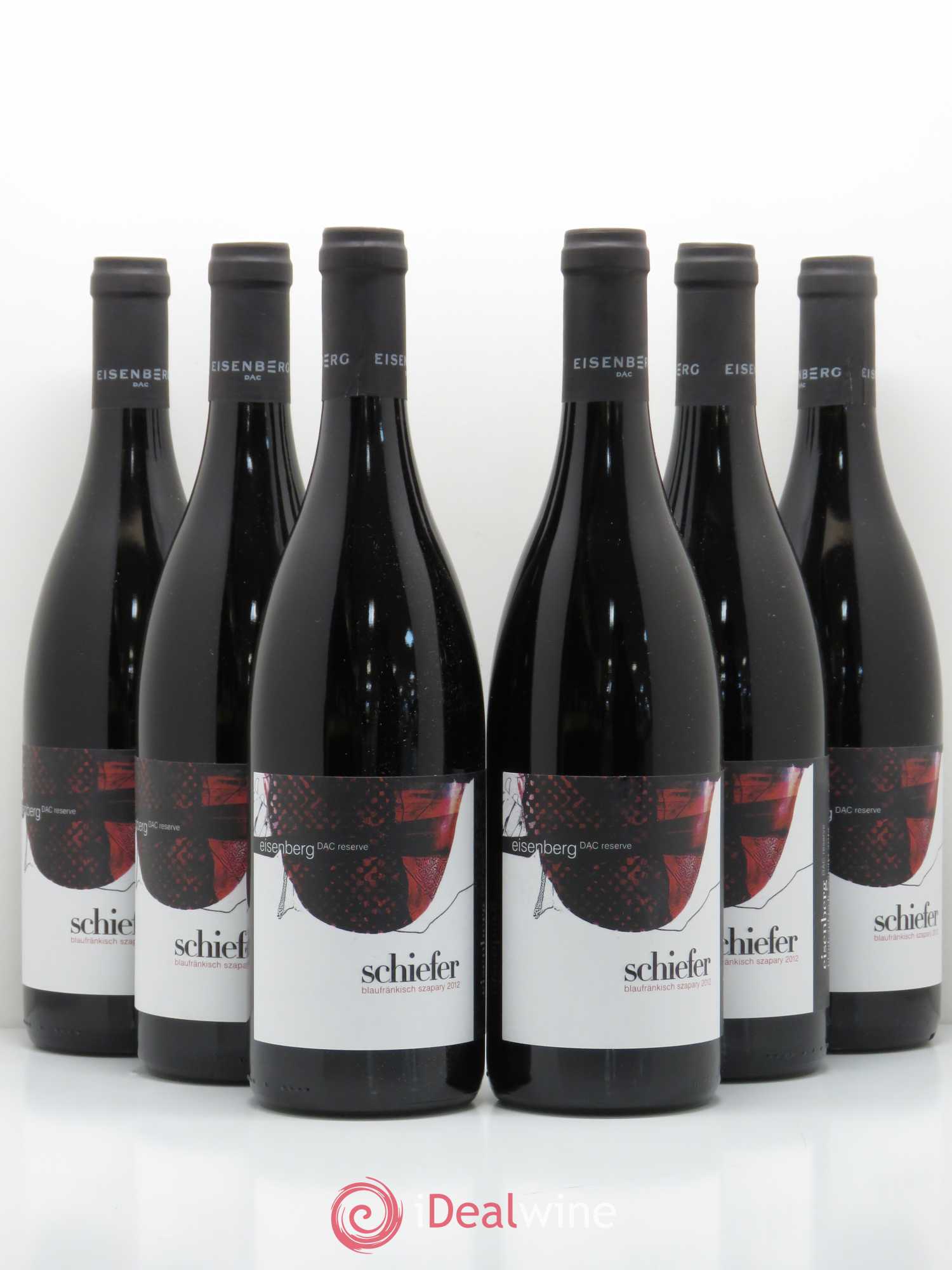 Autriche Eisenberg Dac Reserve Blaufrankisch Szapary Schiefer 2012 - Posten von 6 Flaschen - 0