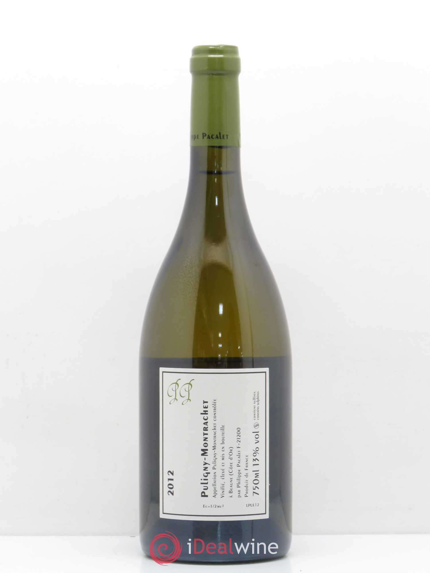 Puligny-Montrachet Philippe Pacalet 2012 - Lot de 1 bouteille - 1