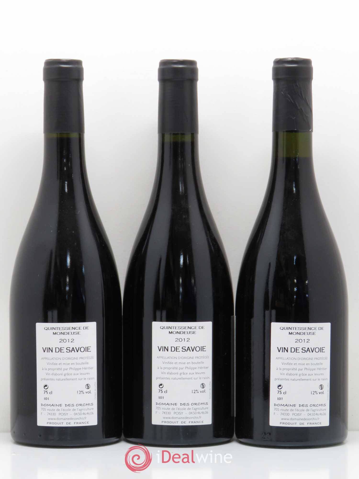 Vin de Savoie Quintessence de Mondeuse domaine Orchis 2012 - Posten von 5 Flaschen - 2