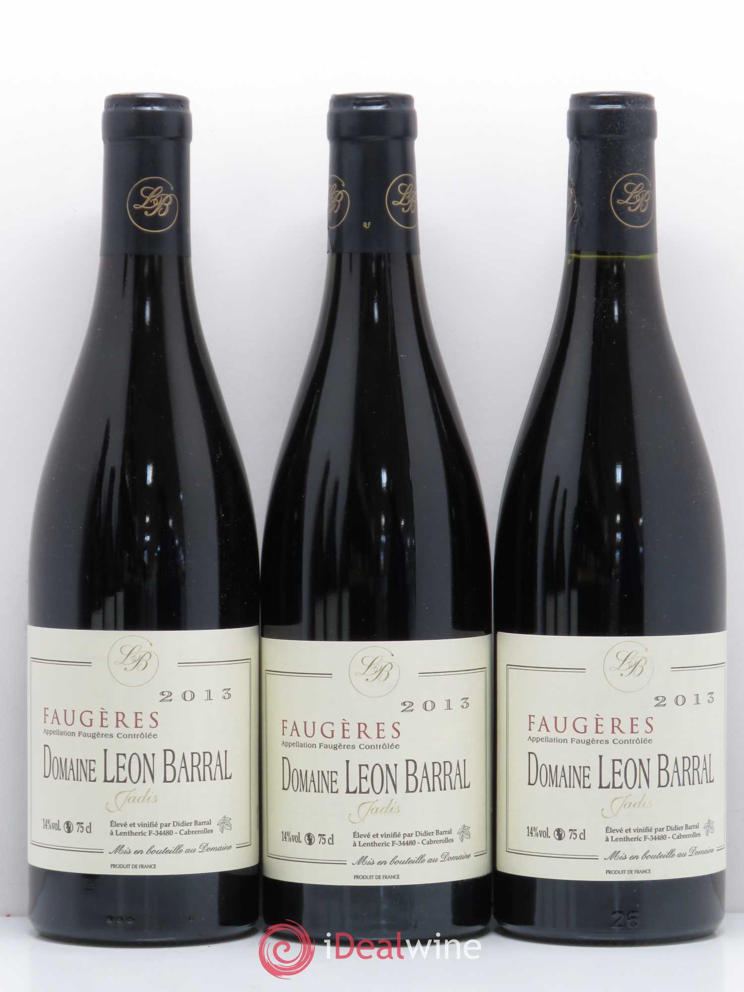 Faugères Jadis Domaine Léon Barral 2013 - Lot de 6 bouteilles - 1