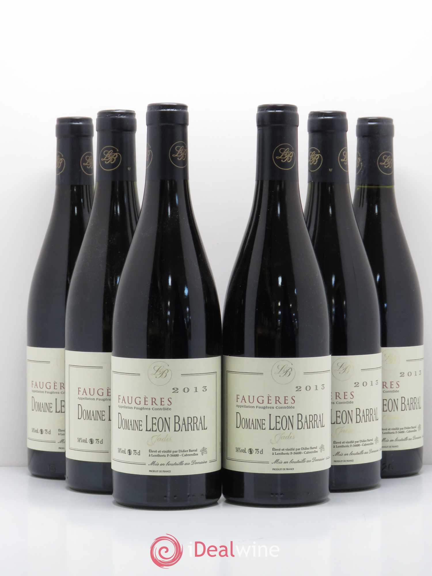 Faugères Jadis Domaine Léon Barral 2013 - Lot de 6 bouteilles - 0