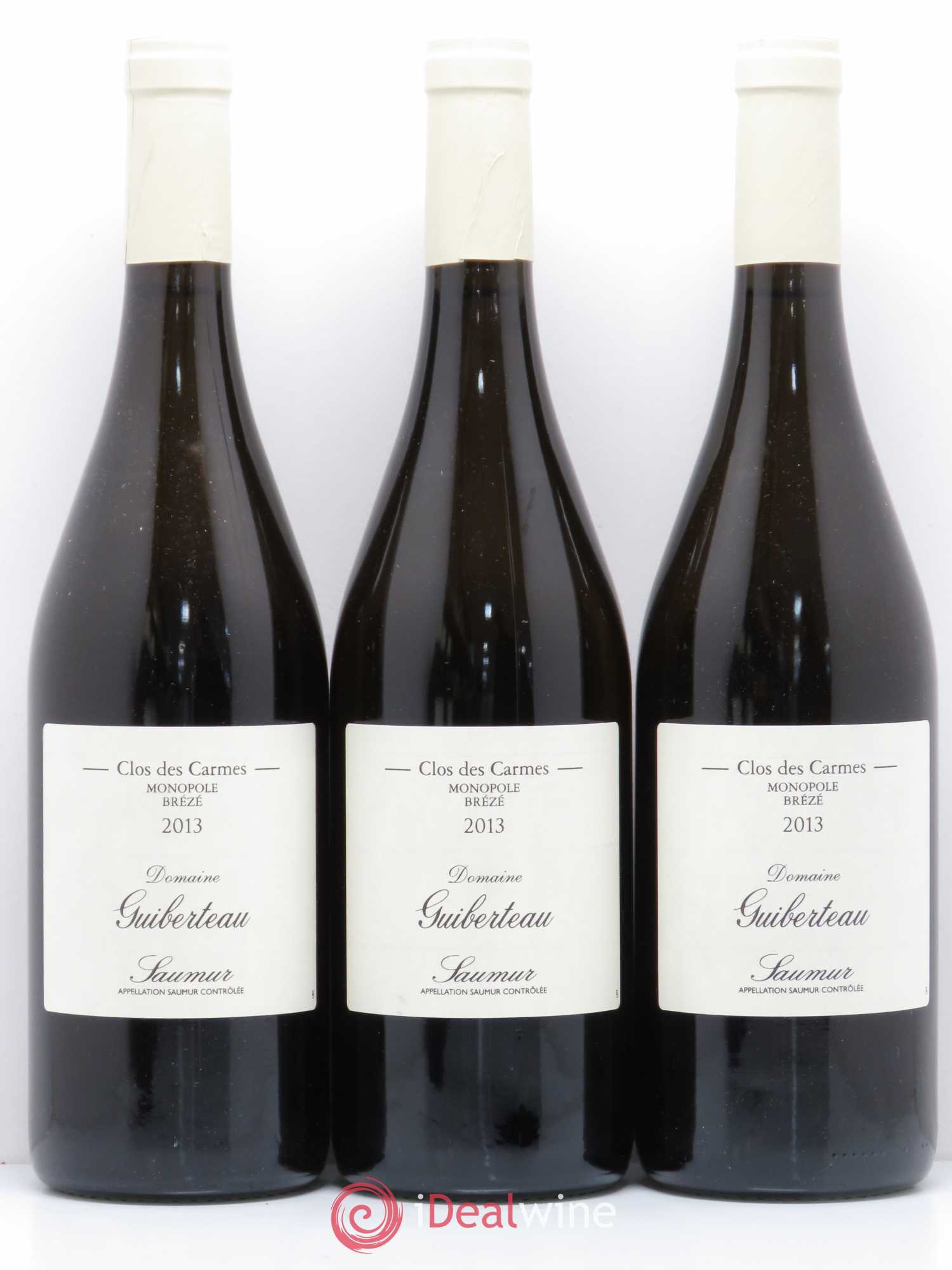 Saumur Brézé Clos des Carmes Domaine Guiberteau 2013 - Lot de 6 bouteilles - 1