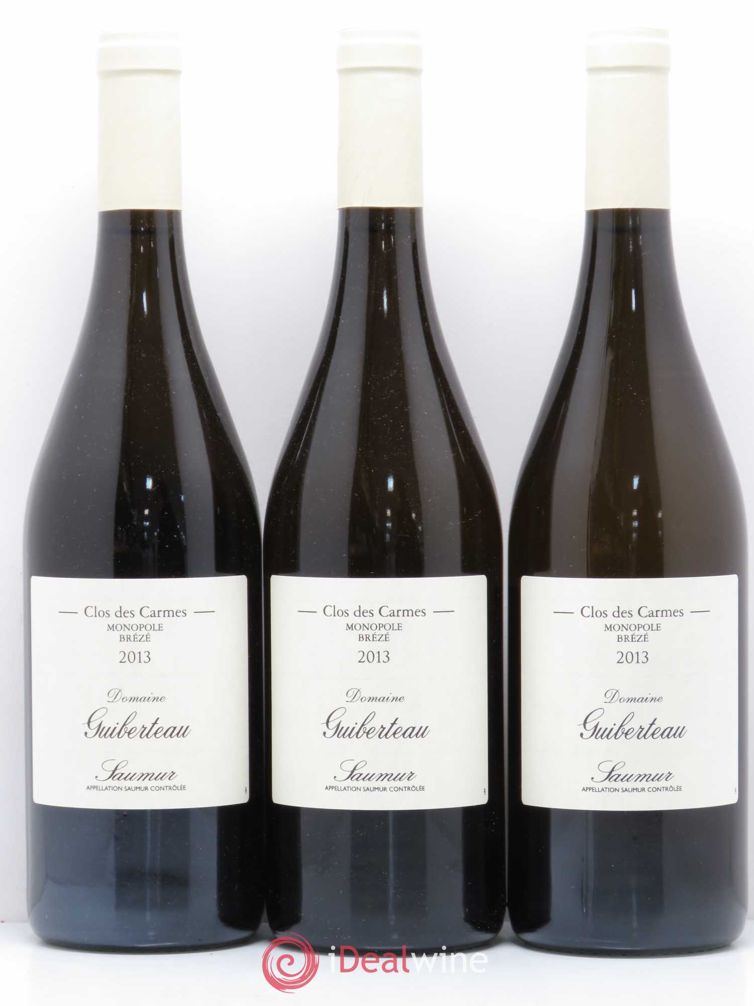 Saumur Brézé Clos des Carmes Domaine Guiberteau 2013 - Lot de 6 bouteilles - 2