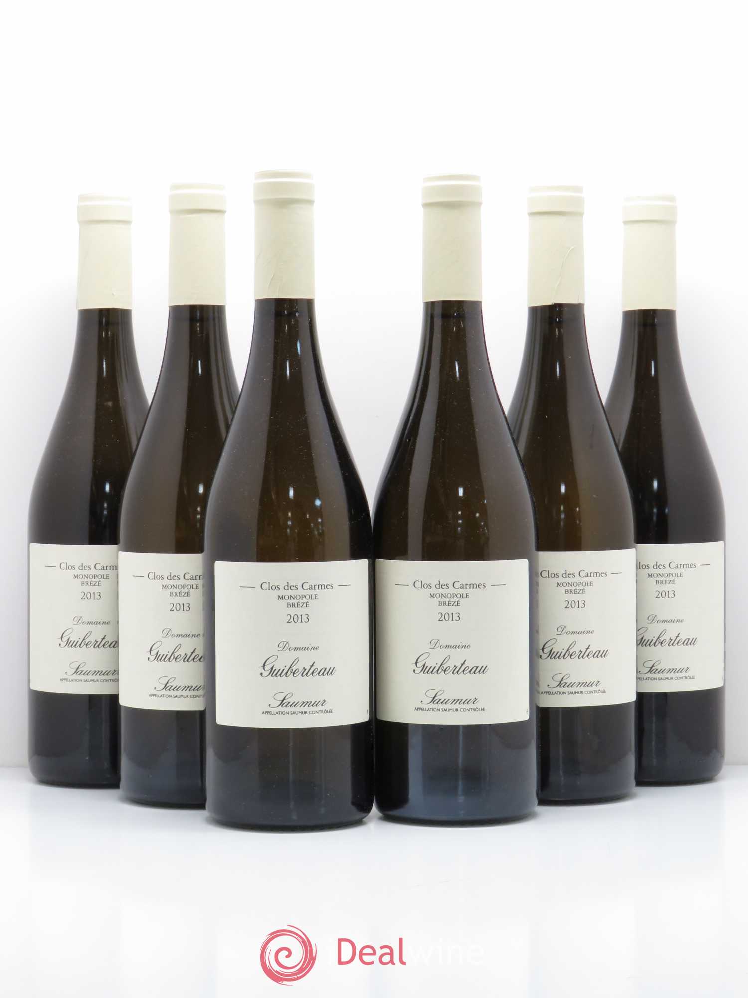 Saumur Brézé Clos des Carmes Domaine Guiberteau 2013 - Lot de 6 bouteilles - 0