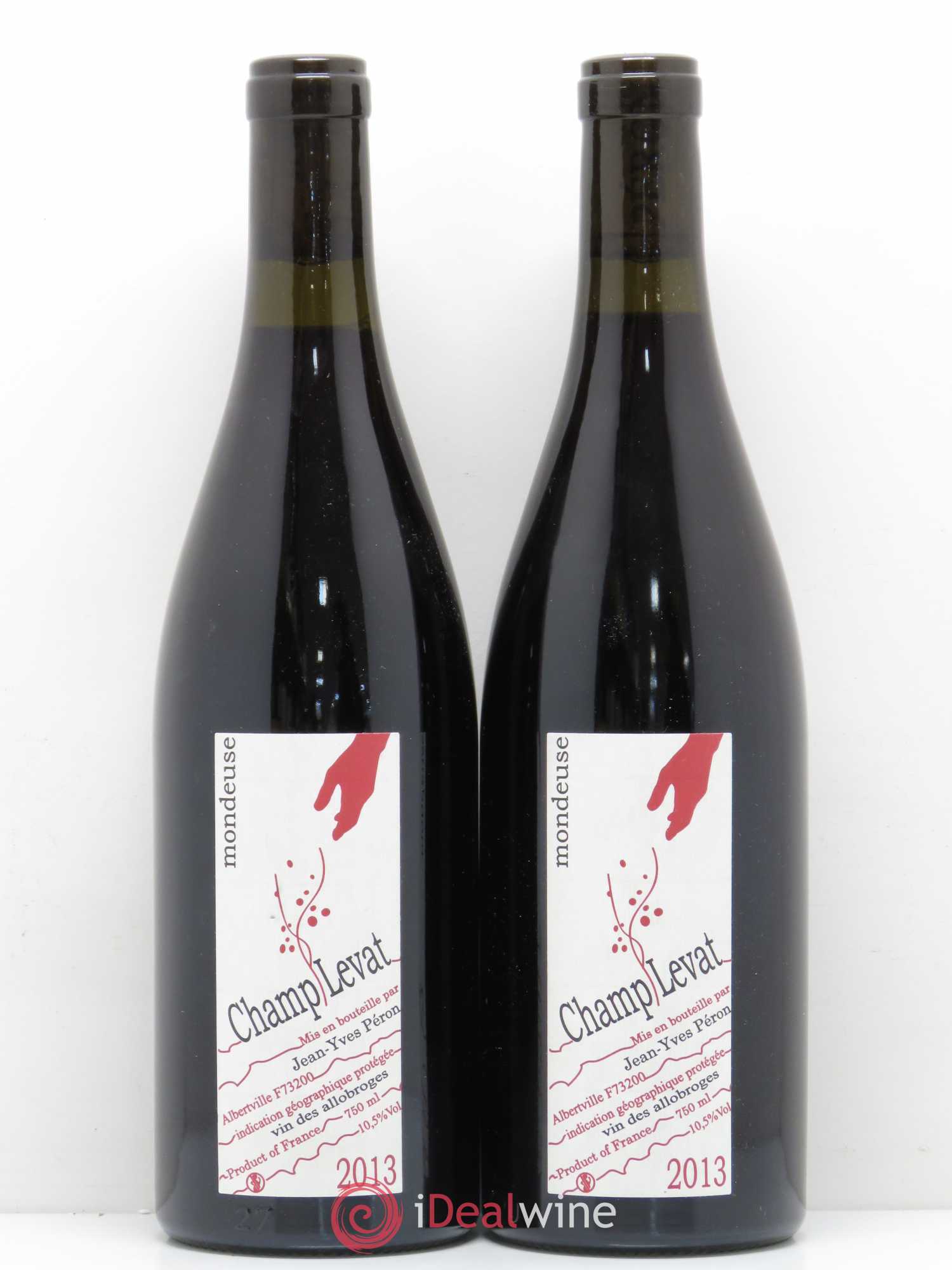 Vin de France Mondeuse Champ Levat Jean-Yves Peron 2013 - Posten von 2 Flaschen - 0