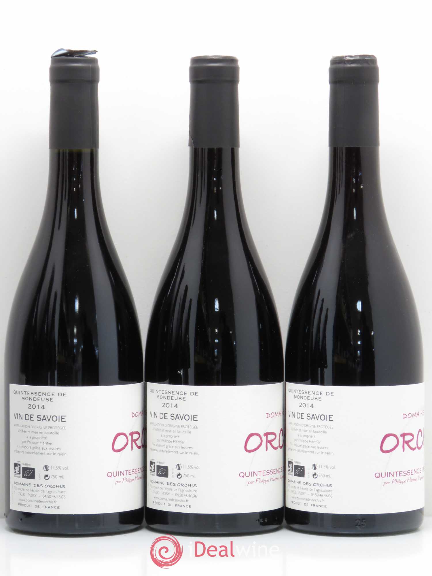 Vin de Savoie Quintessence de Mondeuse domaine Orchis 2014 - Posten von 6 Flaschen - 1