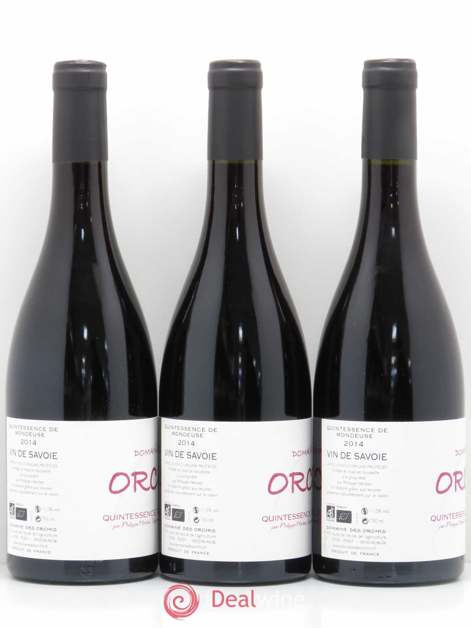 Vin de Savoie Quintessence de Mondeuse domaine Orchis 2014 - Posten von 6 Flaschen - 2