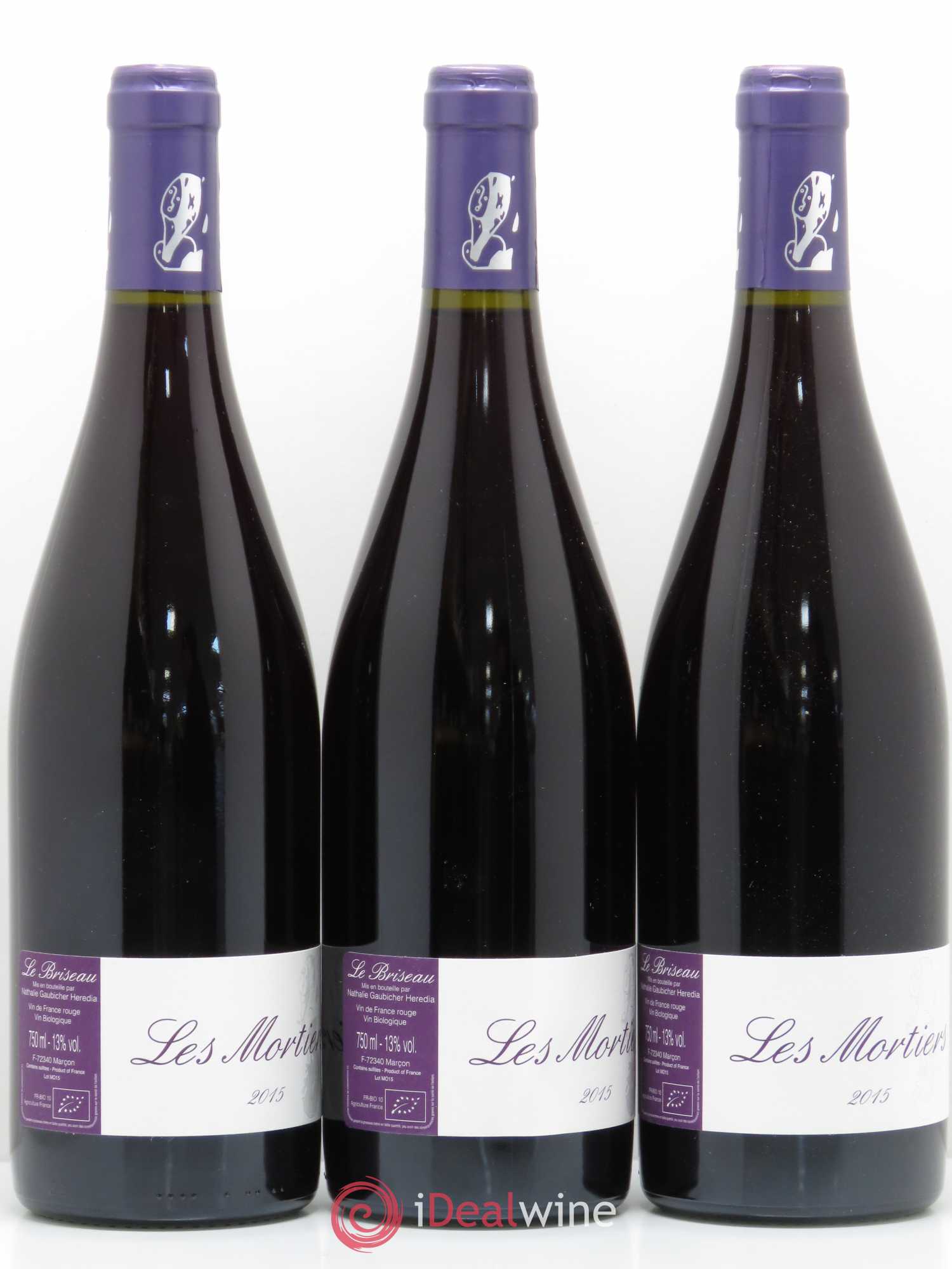 Vin de France Les Mortiers Le Briseau 2015 - Posten von 6 Flaschen - 2