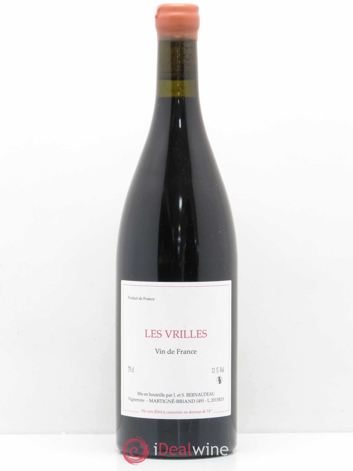 Vin de France Les Vrilles Stéphane Bernaudeau (Domaine) 2015 - Lot de 1 bouteille - 0