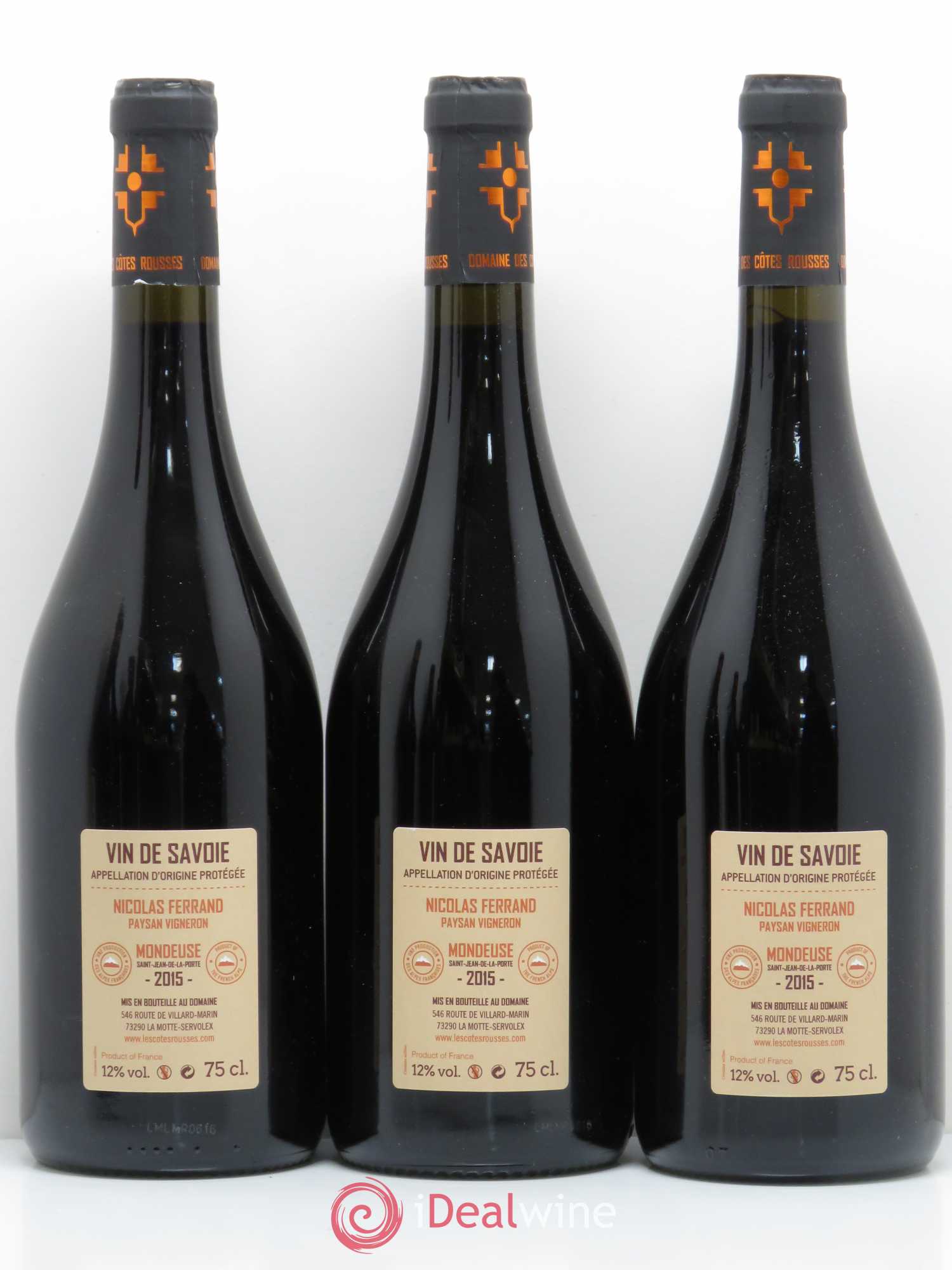 Vin de Savoie Les montagnes rousses Cotes rousses 2015 - Posten von 6 Flaschen - 2