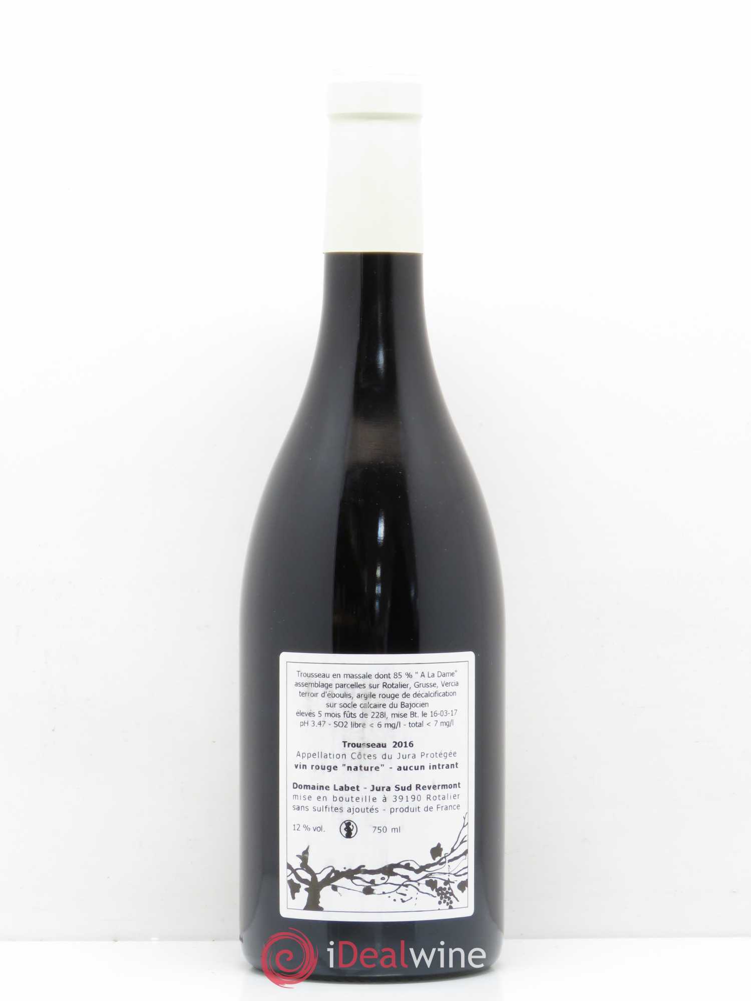Côtes du Jura Trousseau Labet 2016 - Posten von 1 Flasche - 1