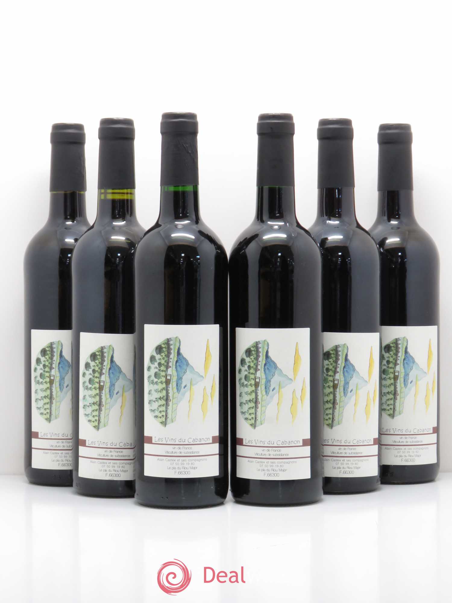 Vin de France Poudre d'escampette Les vins du cabanon 2016 - Posten von 6 Flaschen - 0