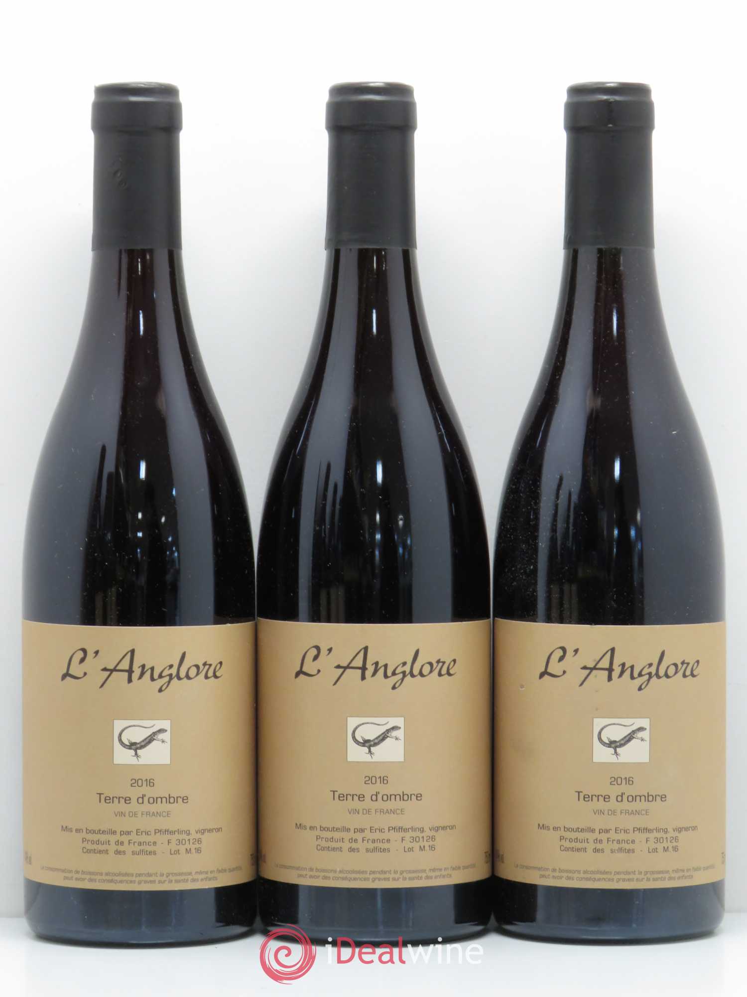 Vin de France Terre d'Ombre L'Anglore 2016 - Lot de 6 bouteilles - 1