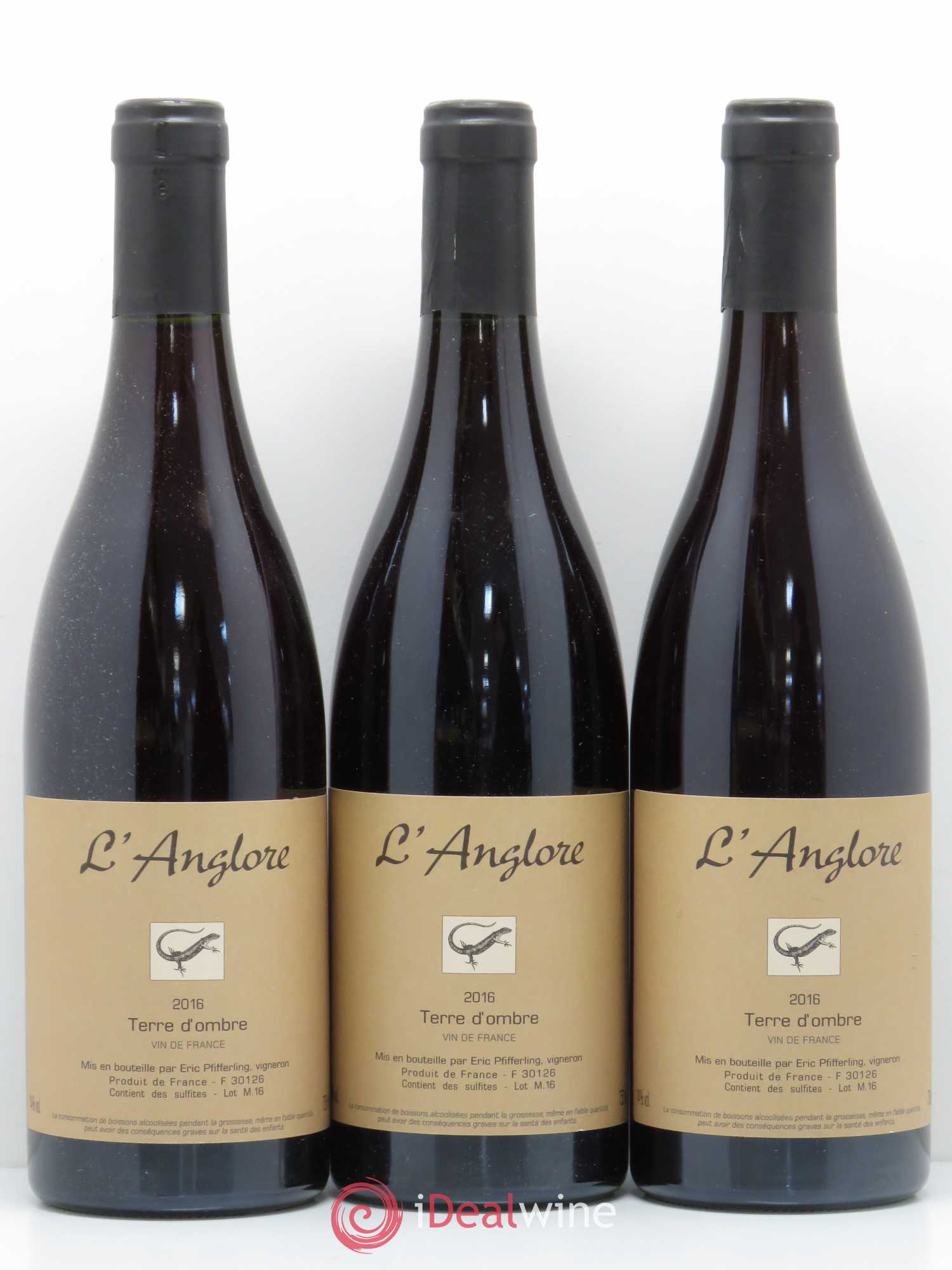 Vin de France Terre d'Ombre L'Anglore 2016 - Lot de 6 bouteilles - 2