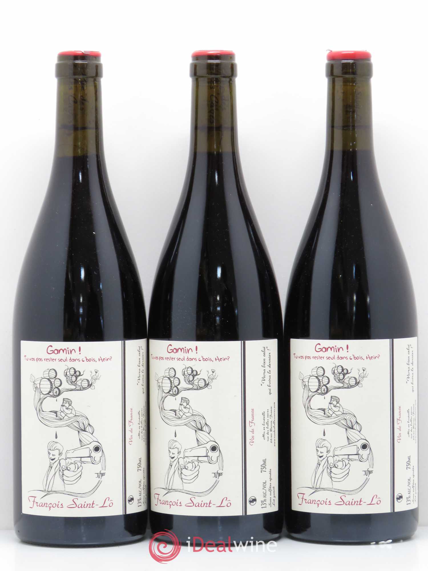 Vin de France Gamin Francois Saint Lô - Posten von 6 Flaschen - 2