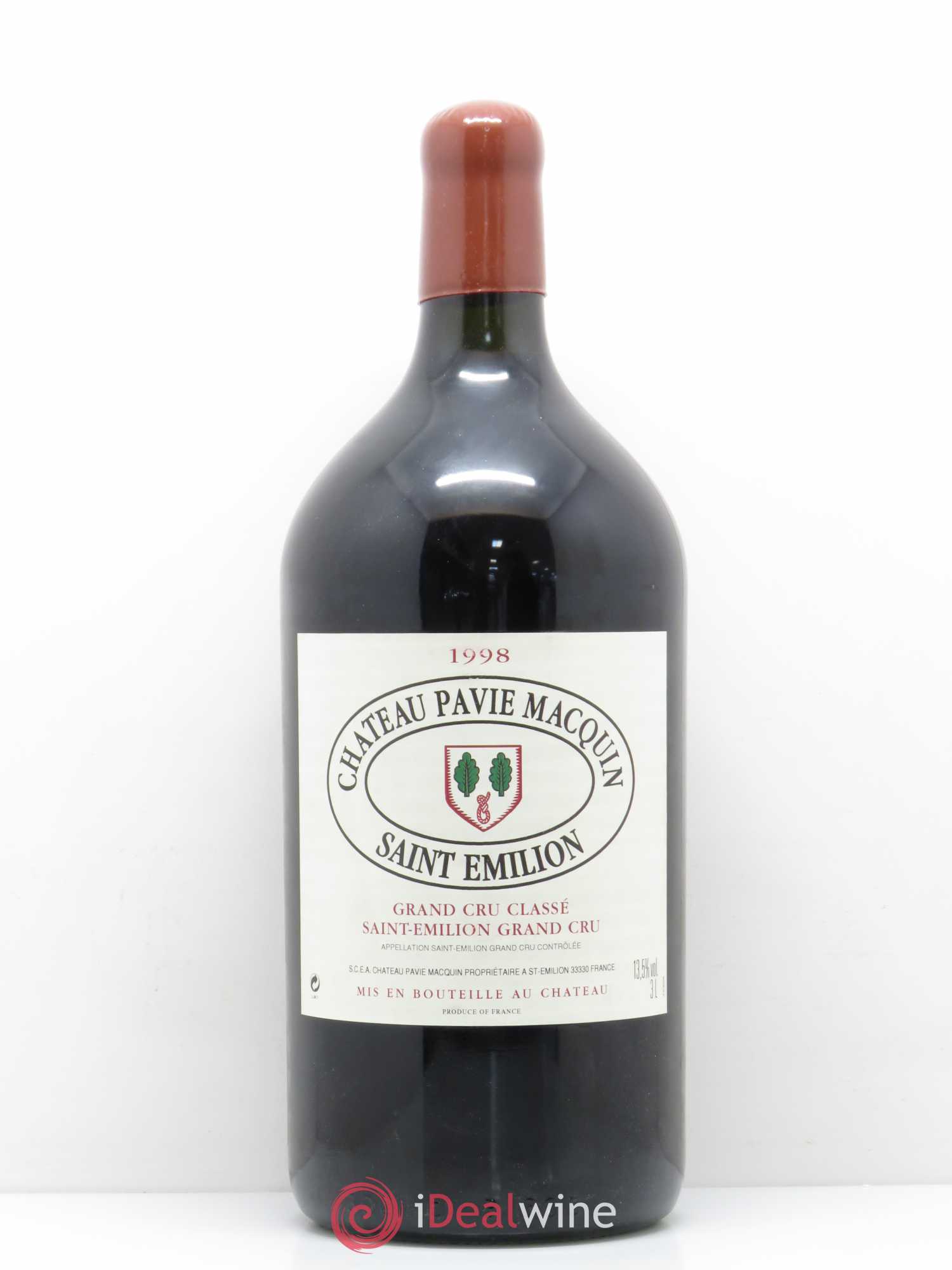 Château Pavie Macquin 1er Grand Cru Classé B 1998 - Lot de 1 double magnum - 0