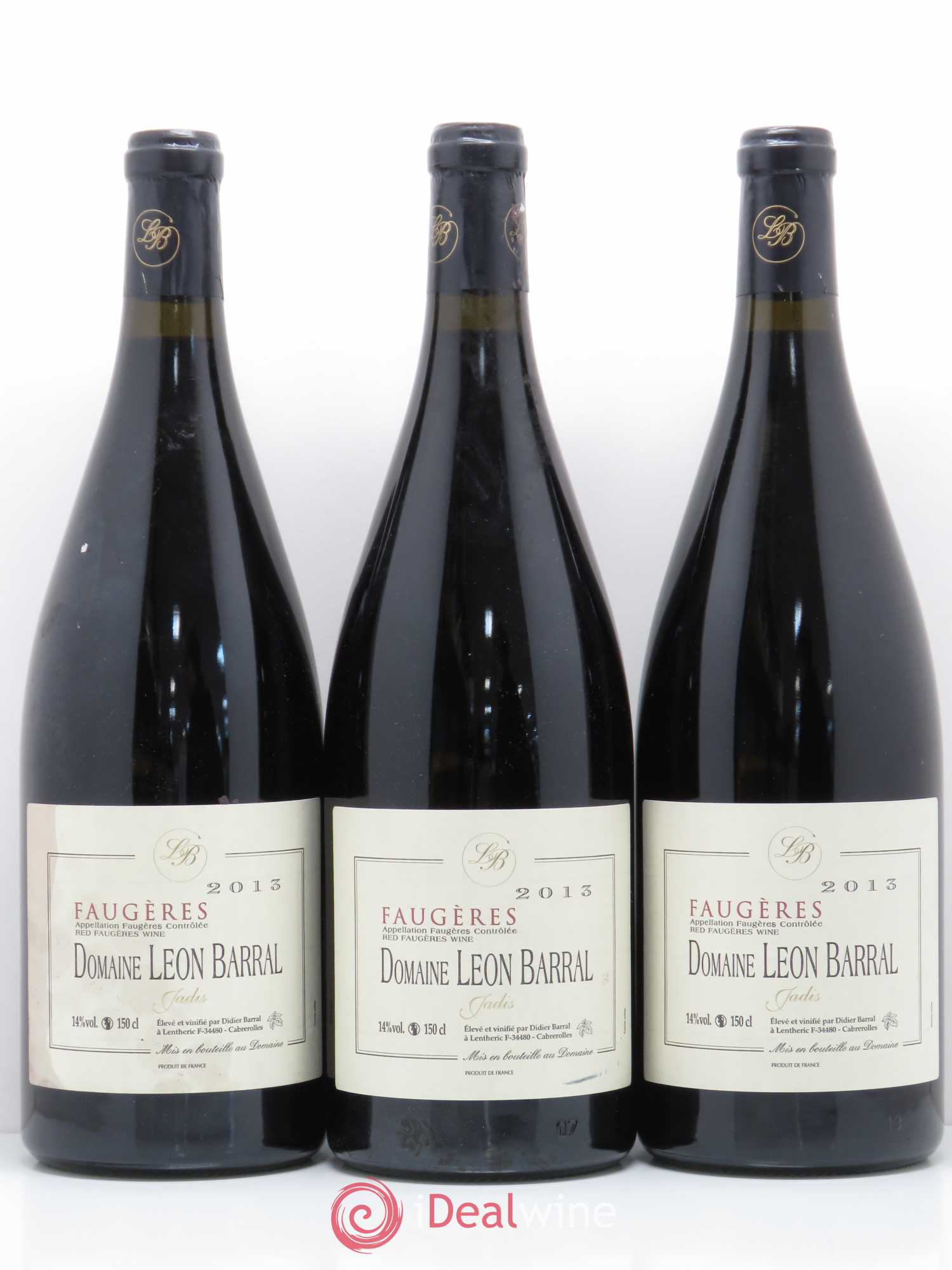 Faugères Jadis Domaine Léon Barral 2013 - Lot de 3 magnums - 0