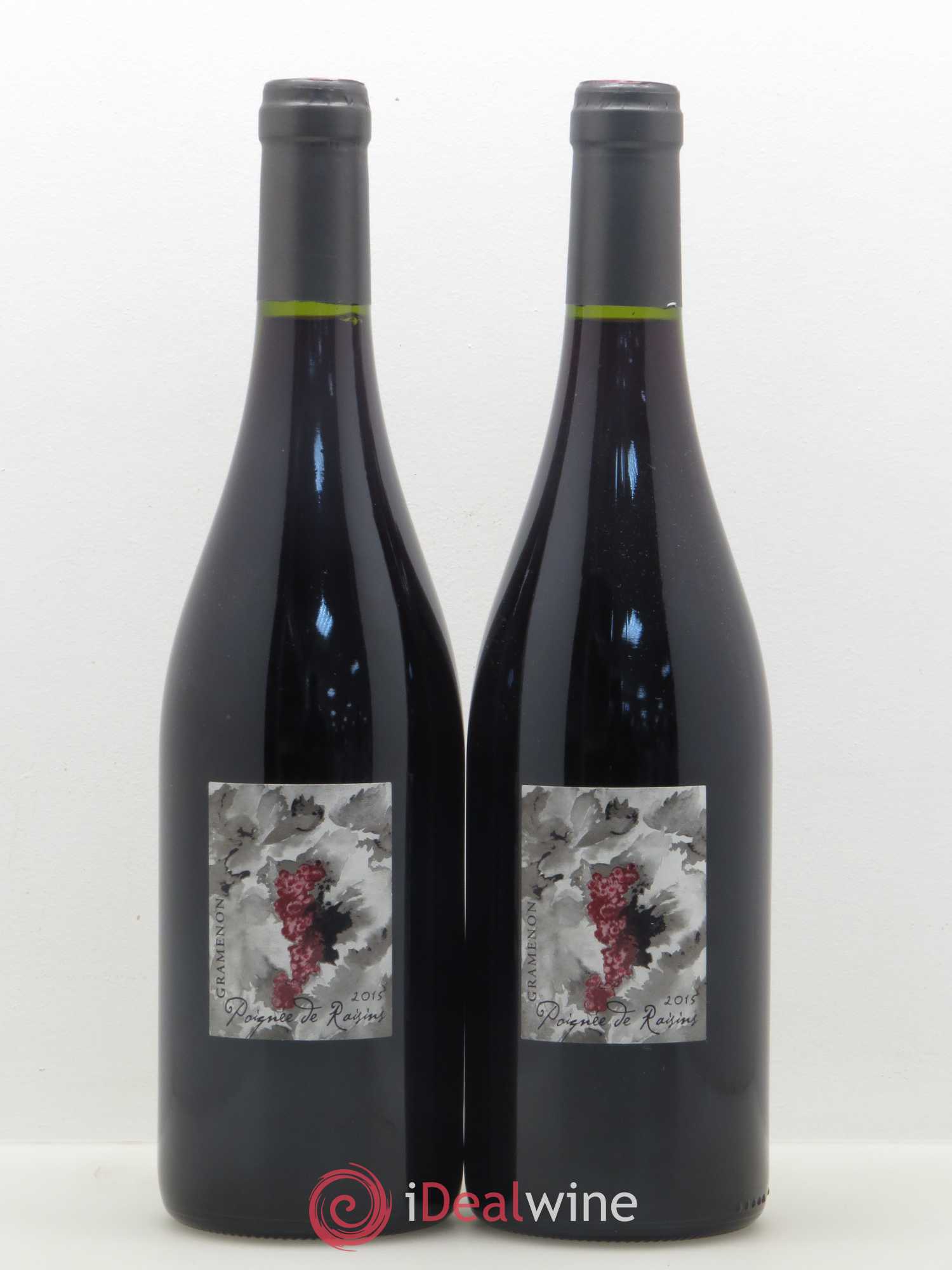 Côtes-du-Rhône Poignée de raisins Gramenon 2015 - Posten von 2 Flaschen - 0