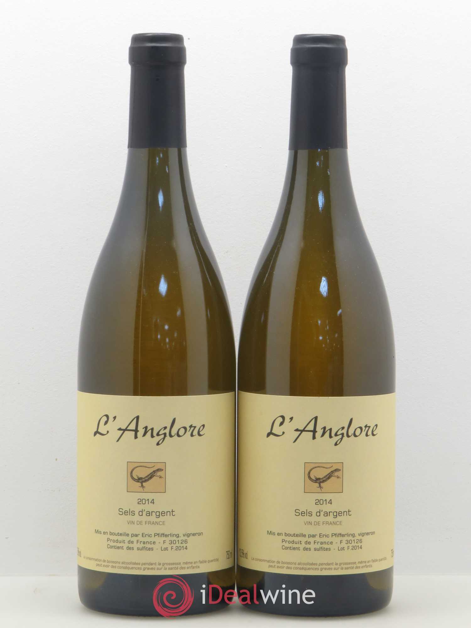 Vin de France Sels d'argent L'Anglore 2014 - Lot de 2 bouteilles - 0
