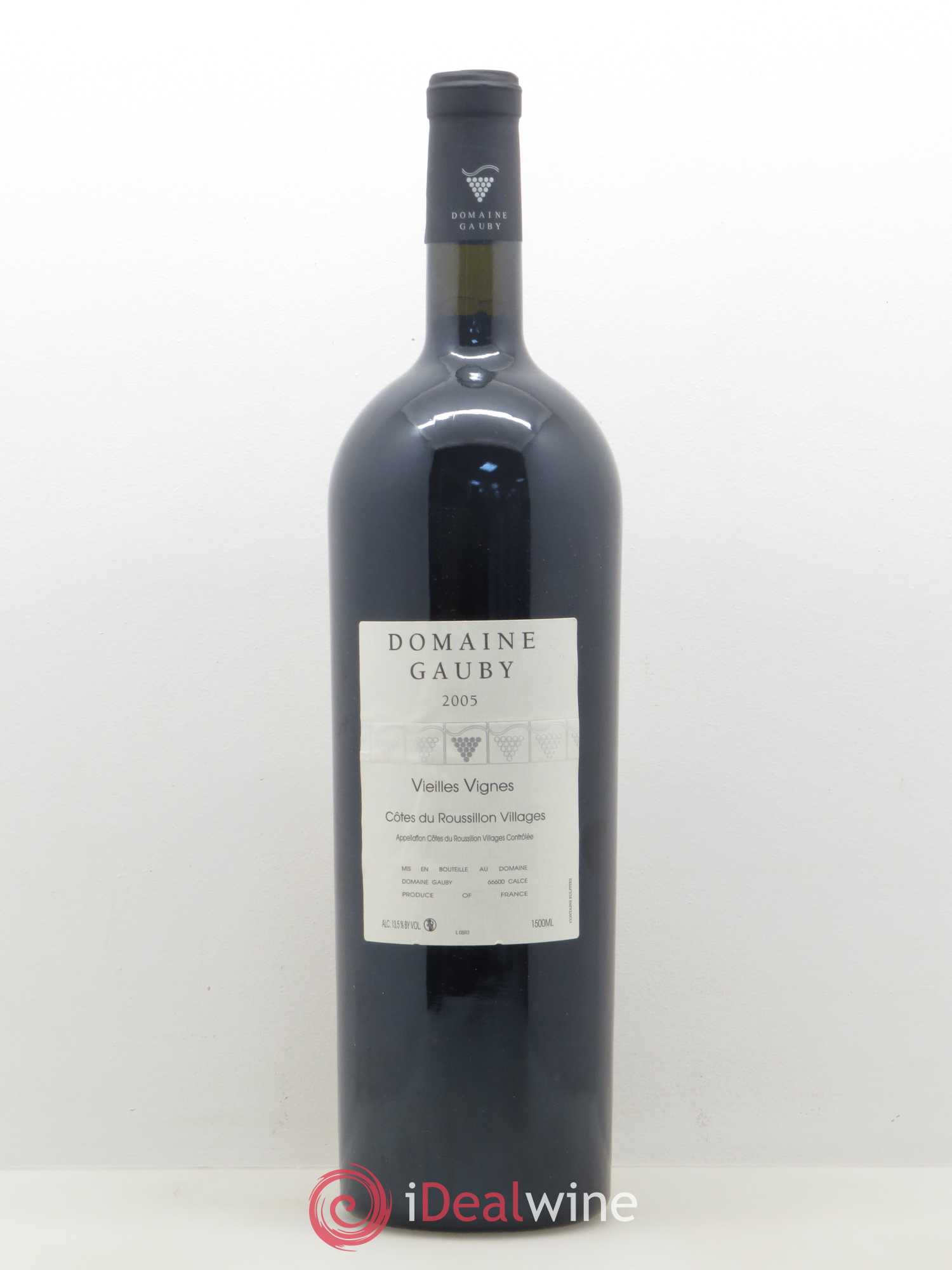 Côtes du Roussillon Villages Vieilles vignes Gauby (Domaine) 2005 - Lot de 1 magnum - 0
