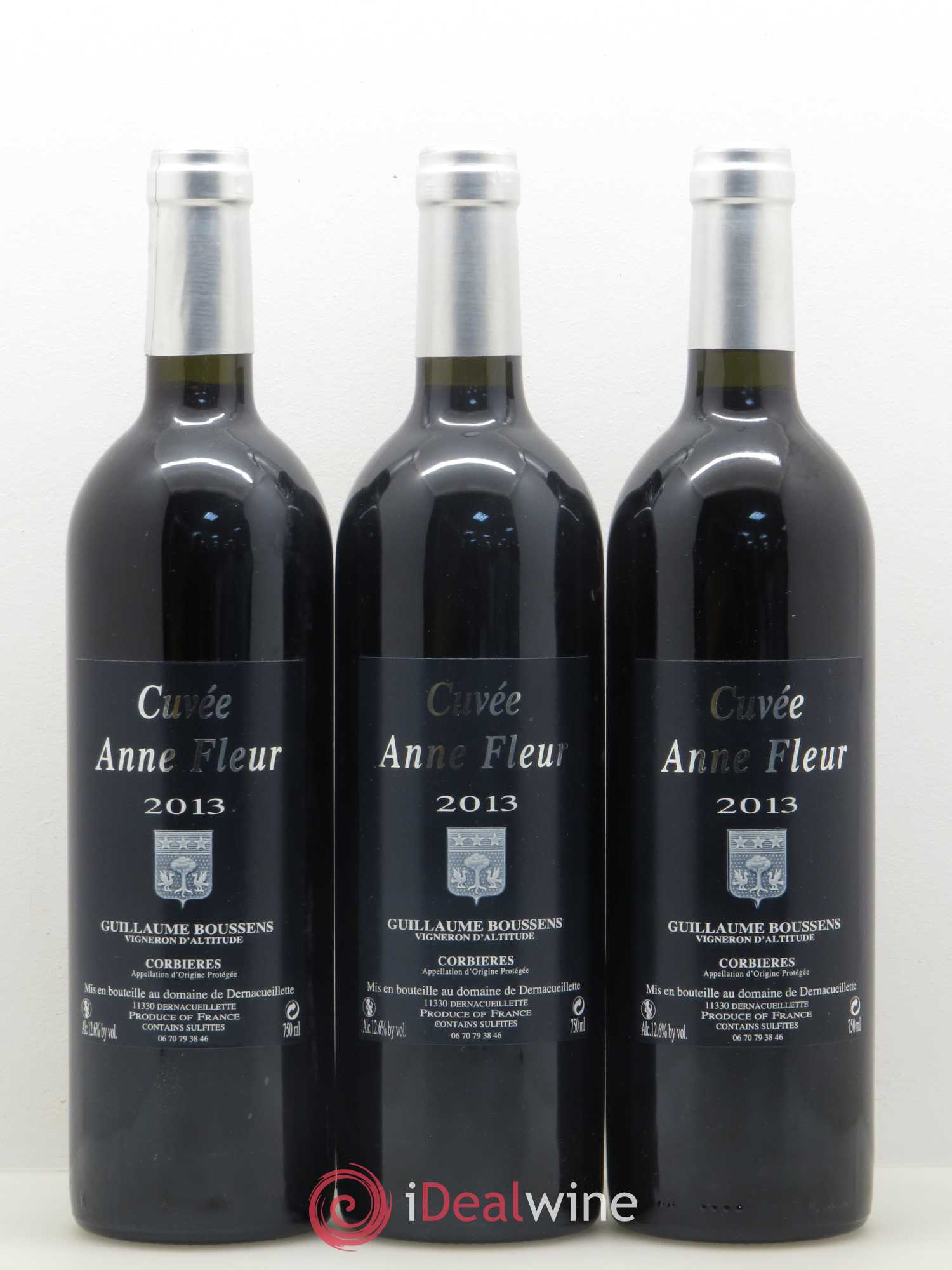 Corbières Cuvee Anne Fleur Guillaume Boussens 2013 - Posten von 3 Flaschen - 0