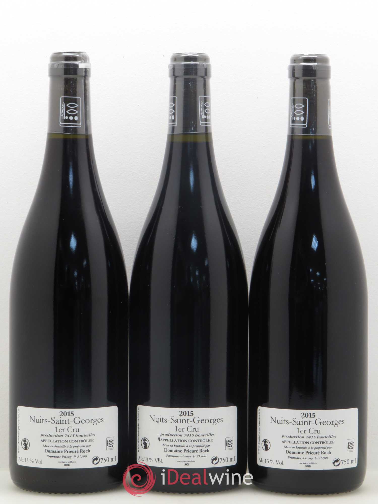 Nuits-Saint-Georges 1er Cru Prieuré Roch 2015 - Lot de 3 bouteilles - 1