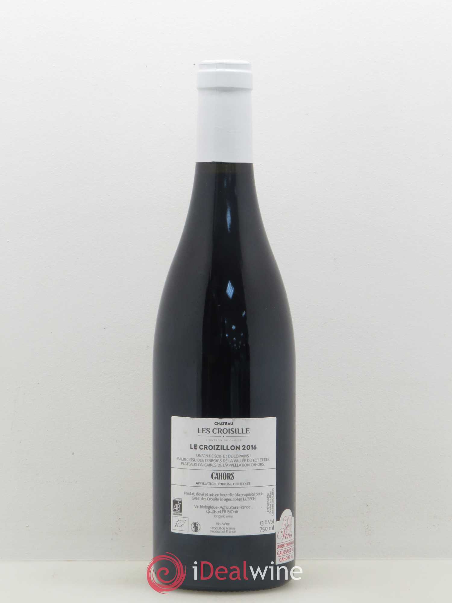 Cahors Le Croizillon Château Les Croisille 2016 - Posten von 1 Flasche - 1