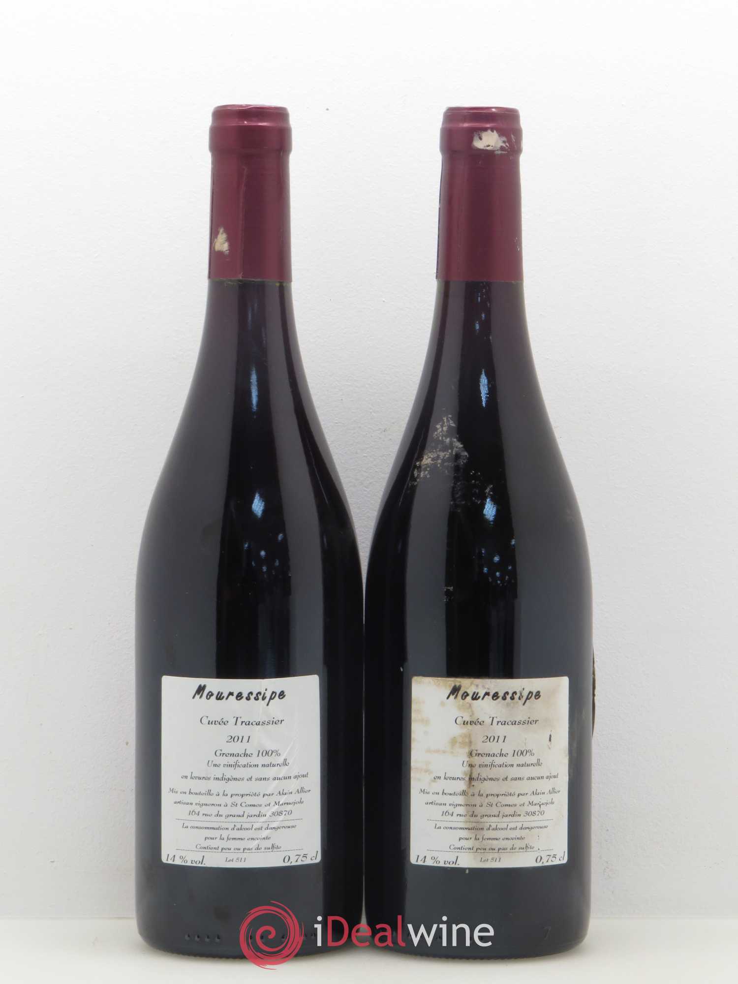 Vin de France Mouressipe cuvée Tracassier 2011 - Lot de 2 bouteilles - 1