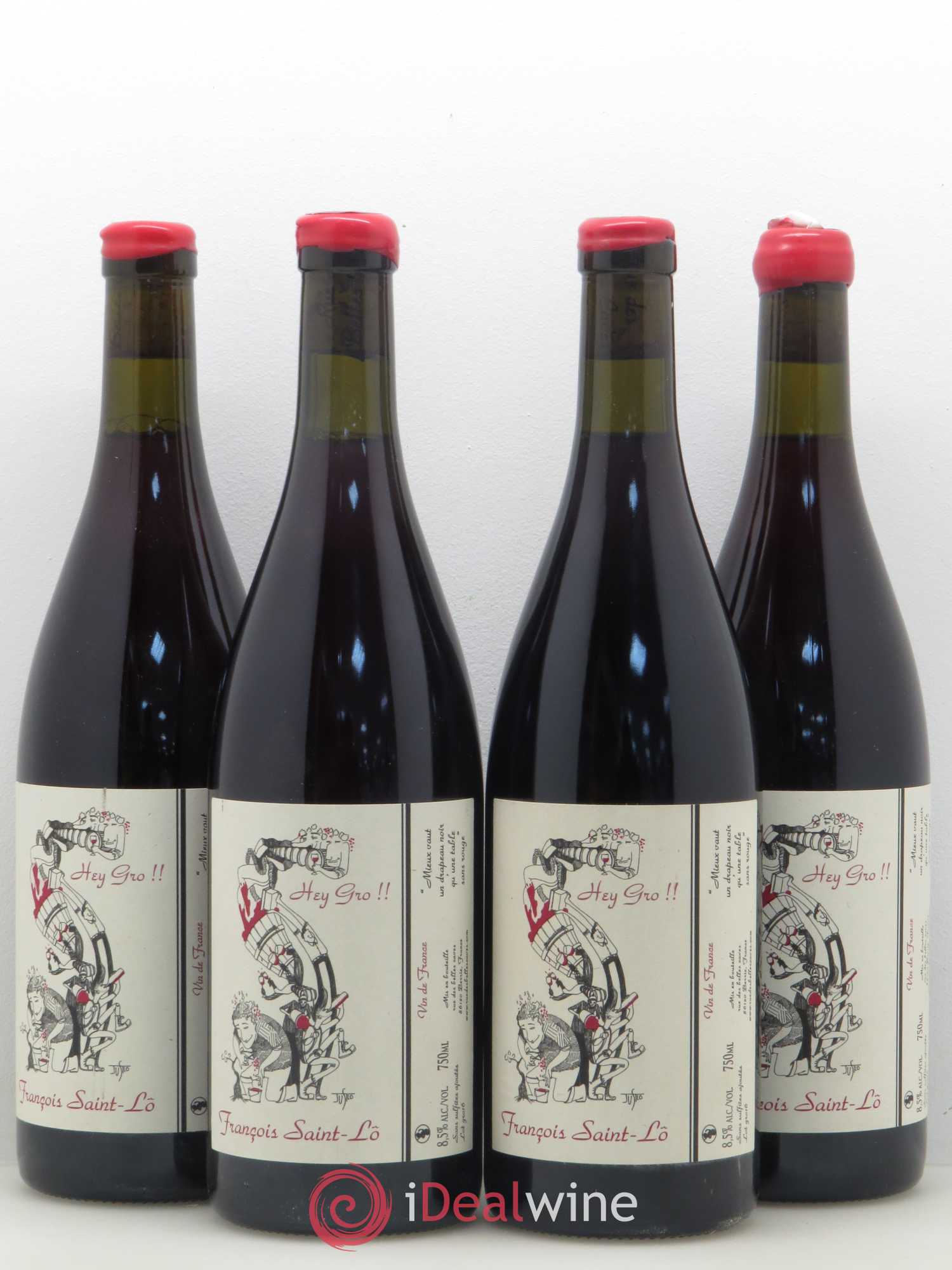 Vin de France Hey gros François Saint Lo 2016 - Posten von 4 Flaschen - 0