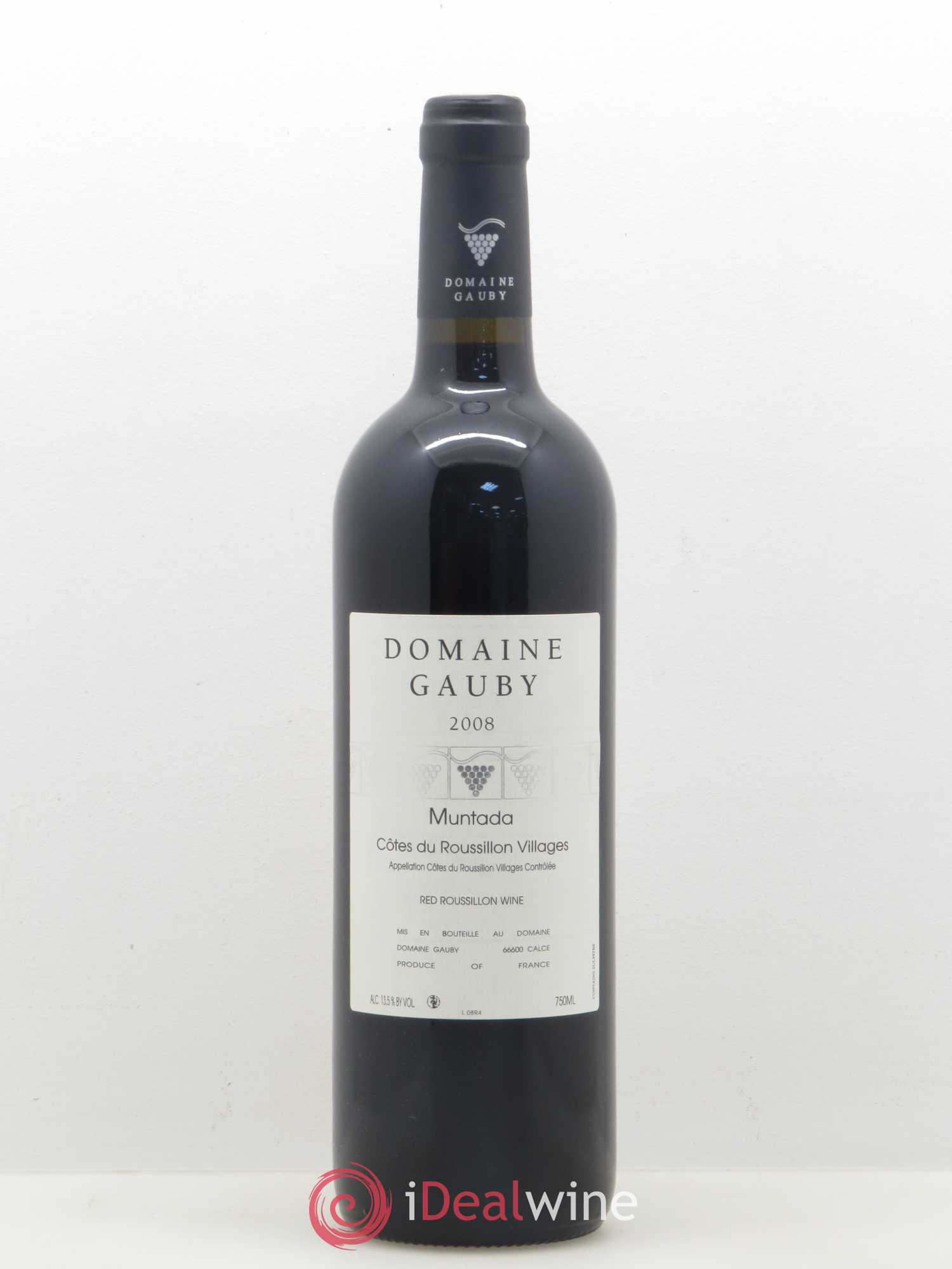 Côtes Catalanes (anciennement Côtes du Roussillon Villages) La Muntada Gauby (Domaine) 2008 - Lot de 1 bouteille - 0
