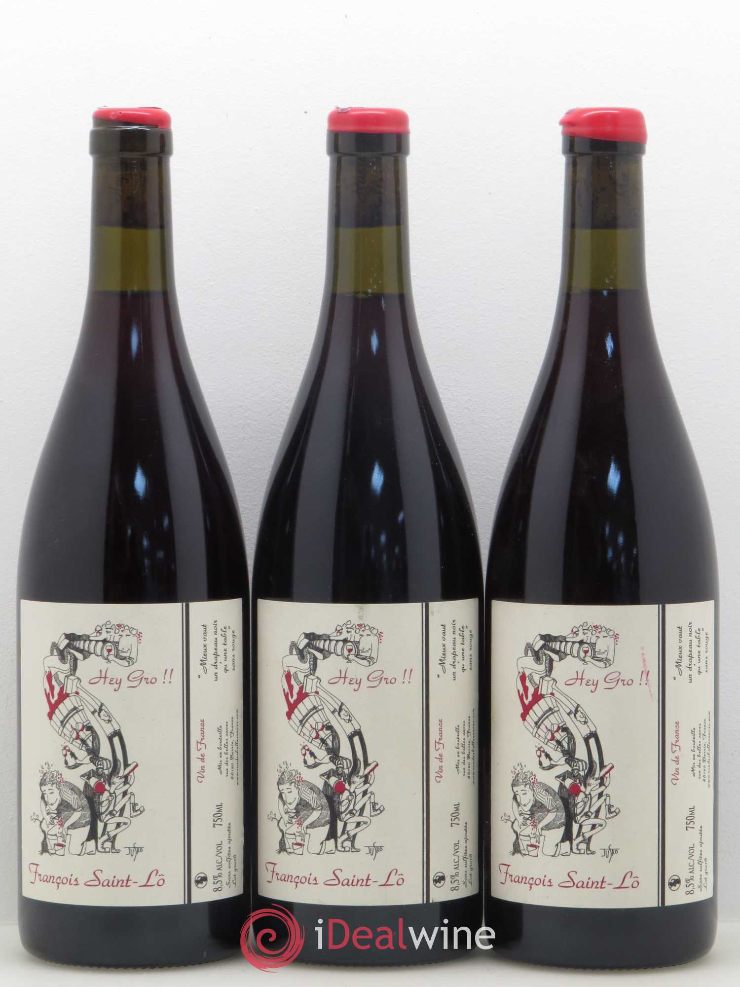 Vin de France Hey gros François Saint Lo - Posten von 6 Flaschen - 2