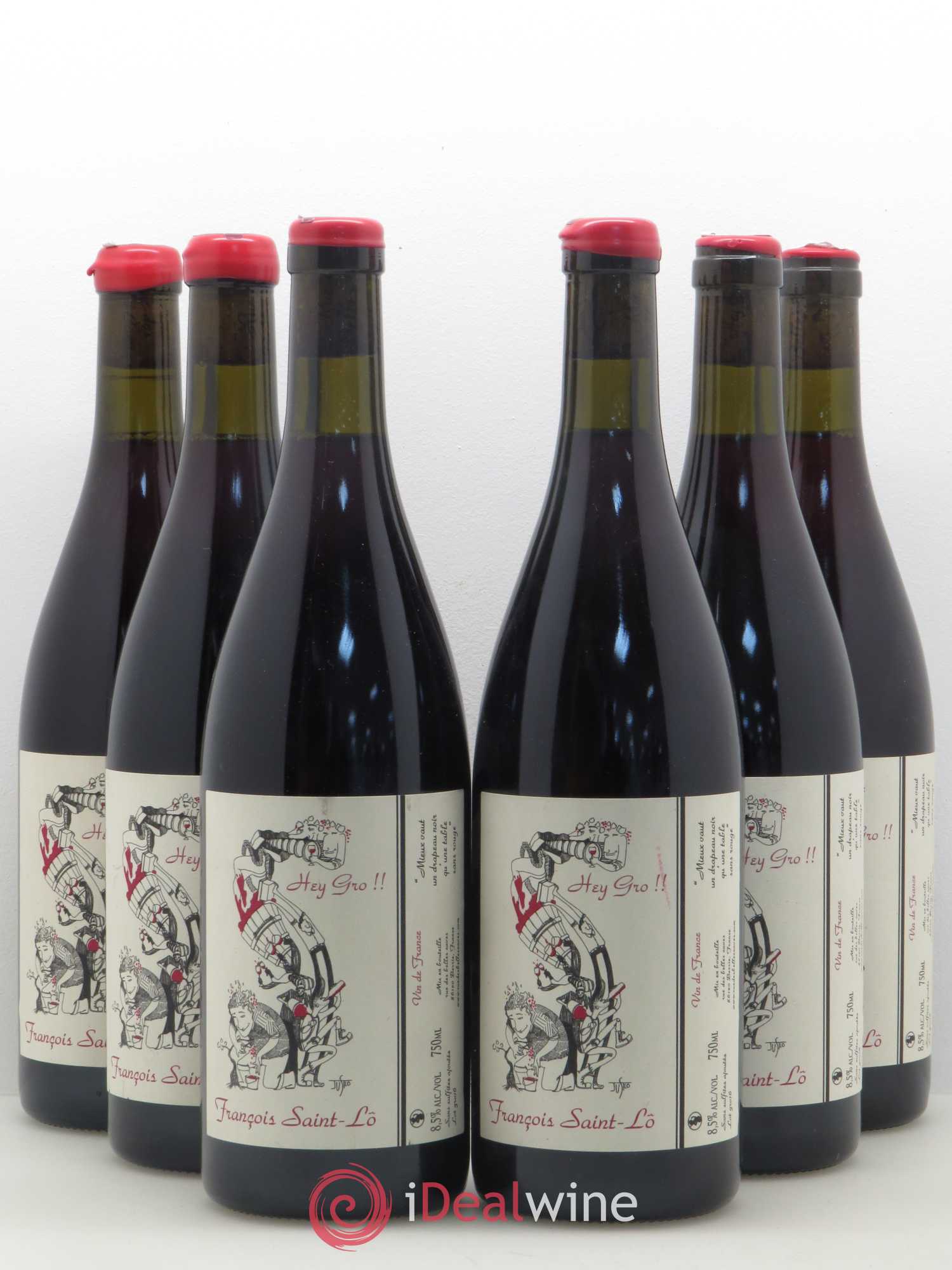 Vin de France Hey gros François Saint Lo - Posten von 6 Flaschen - 0