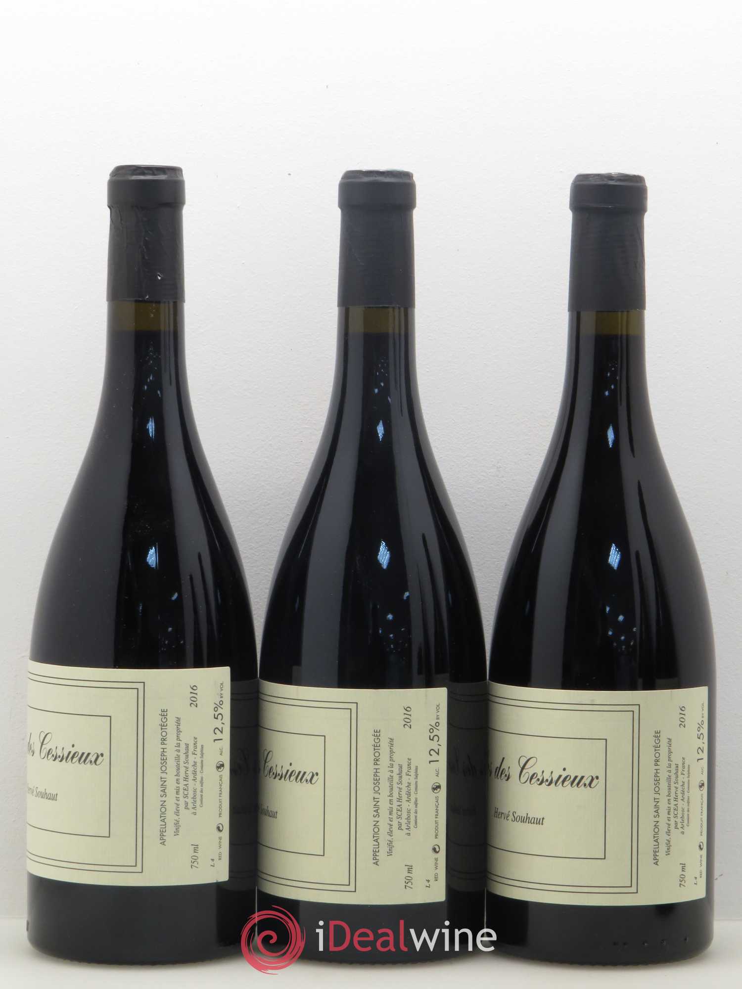 Saint-Joseph Clos des Cessieux Hervé Souhaut 2016 - Posten von 5 Flaschen - 2