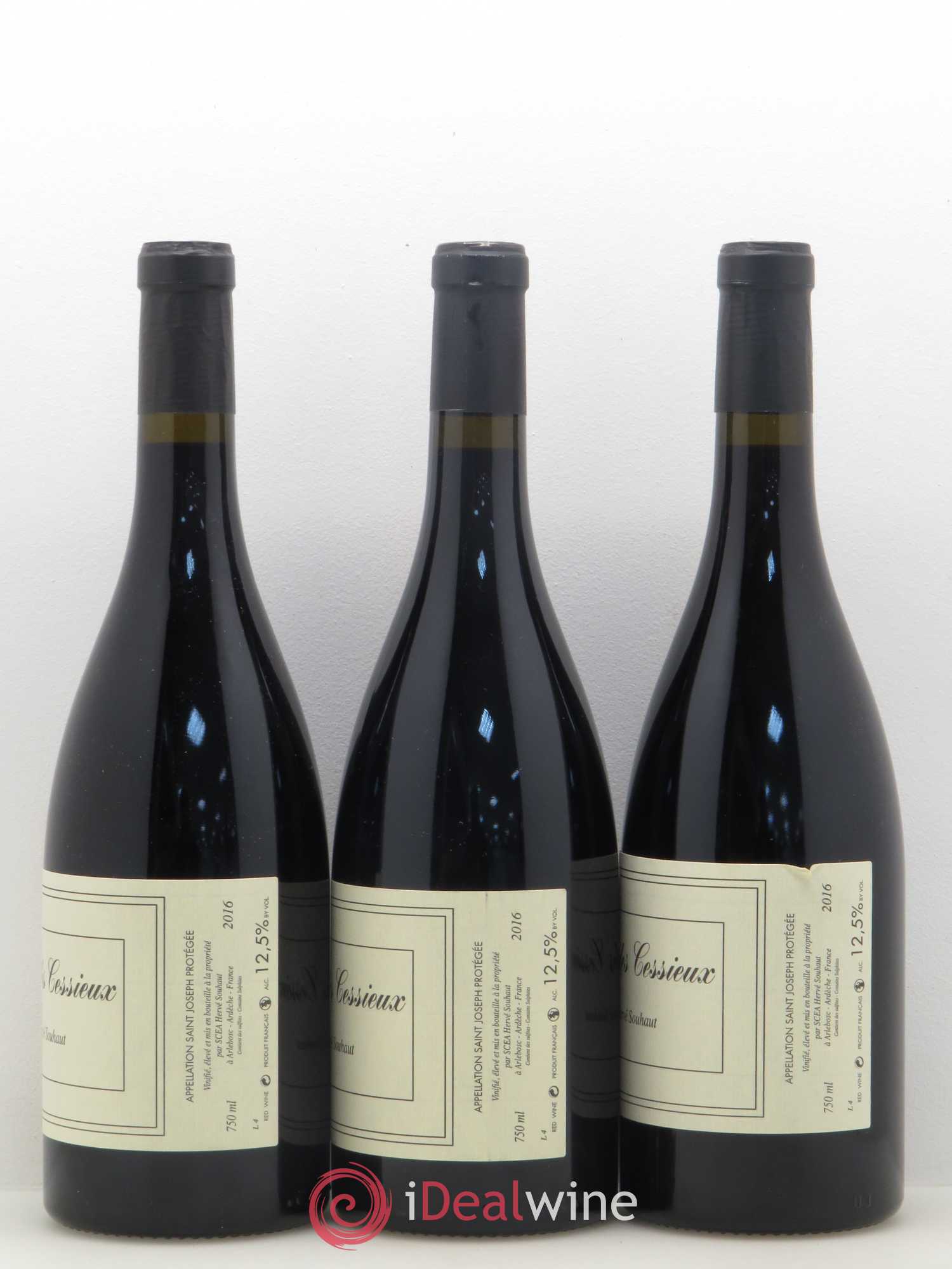 Saint-Joseph Clos des Cessieux Hervé Souhaut 2016 - Posten von 3 Flaschen - 1