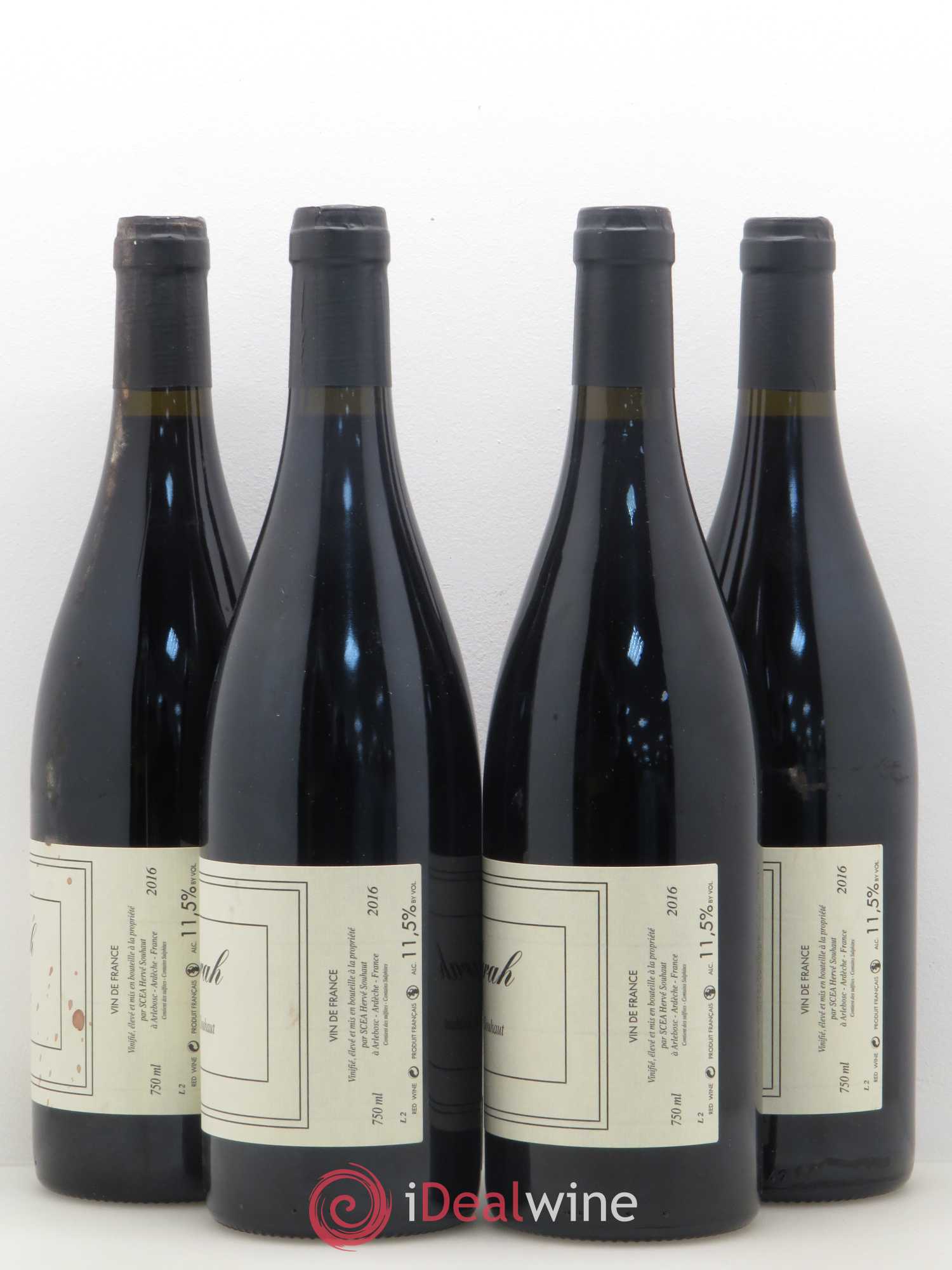 Vin de France Syrah Hervé Souhaut 2016 - Posten von 4 Flaschen - 1