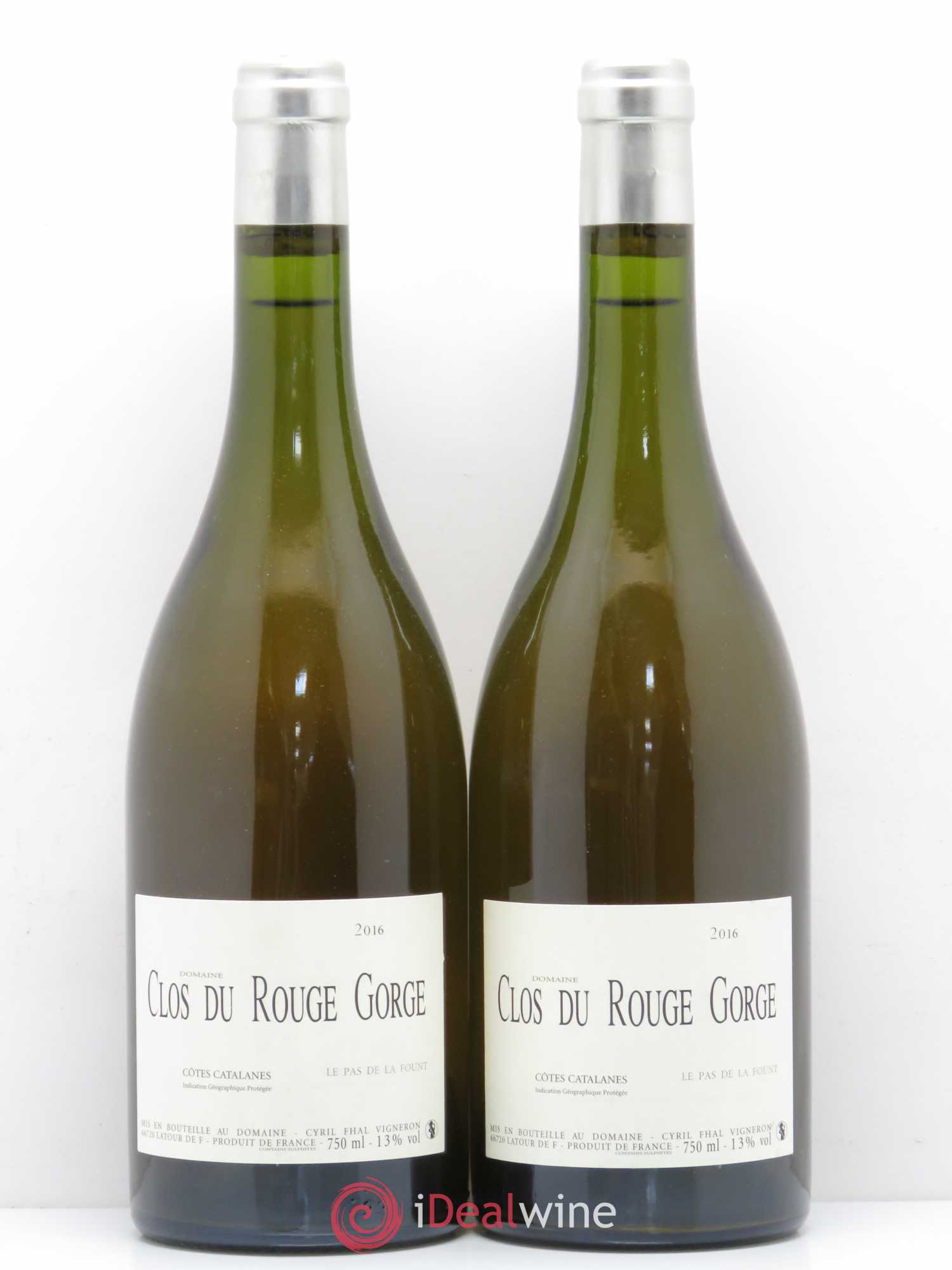 Côtes Catalanes Clos du Rouge Gorge Cyril Fhal Le pas de la Funt 2016 - Posten von 2 Flaschen - 0