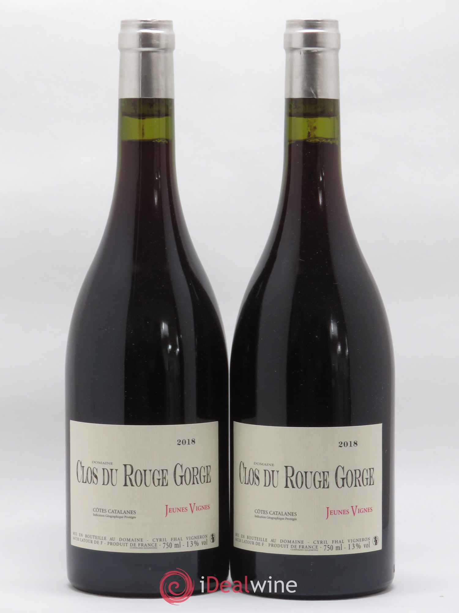 Côtes Catalanes (VDP des Côtes Catalanes) Clos du Rouge Gorge Jeunes Vignes Cyril Fhal 2018 - Lot de 2 bouteilles - 0