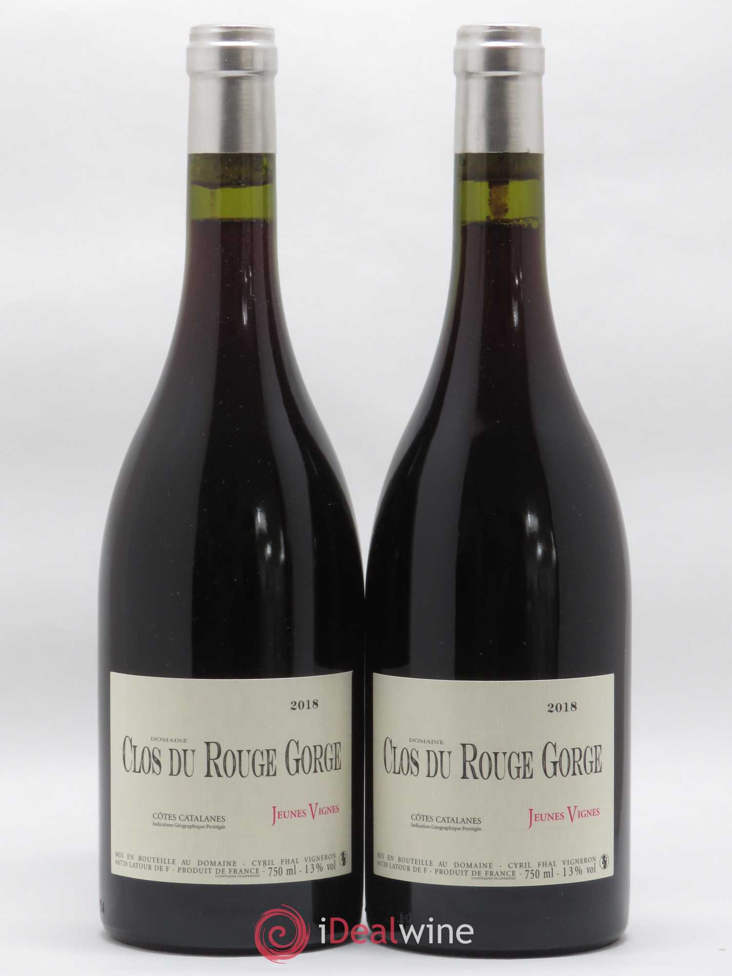 Côtes Catalanes (VDP des Côtes Catalanes) Clos du Rouge Gorge Jeunes Vignes Cyril Fhal 2018 - Lot de 2 bouteilles - 0