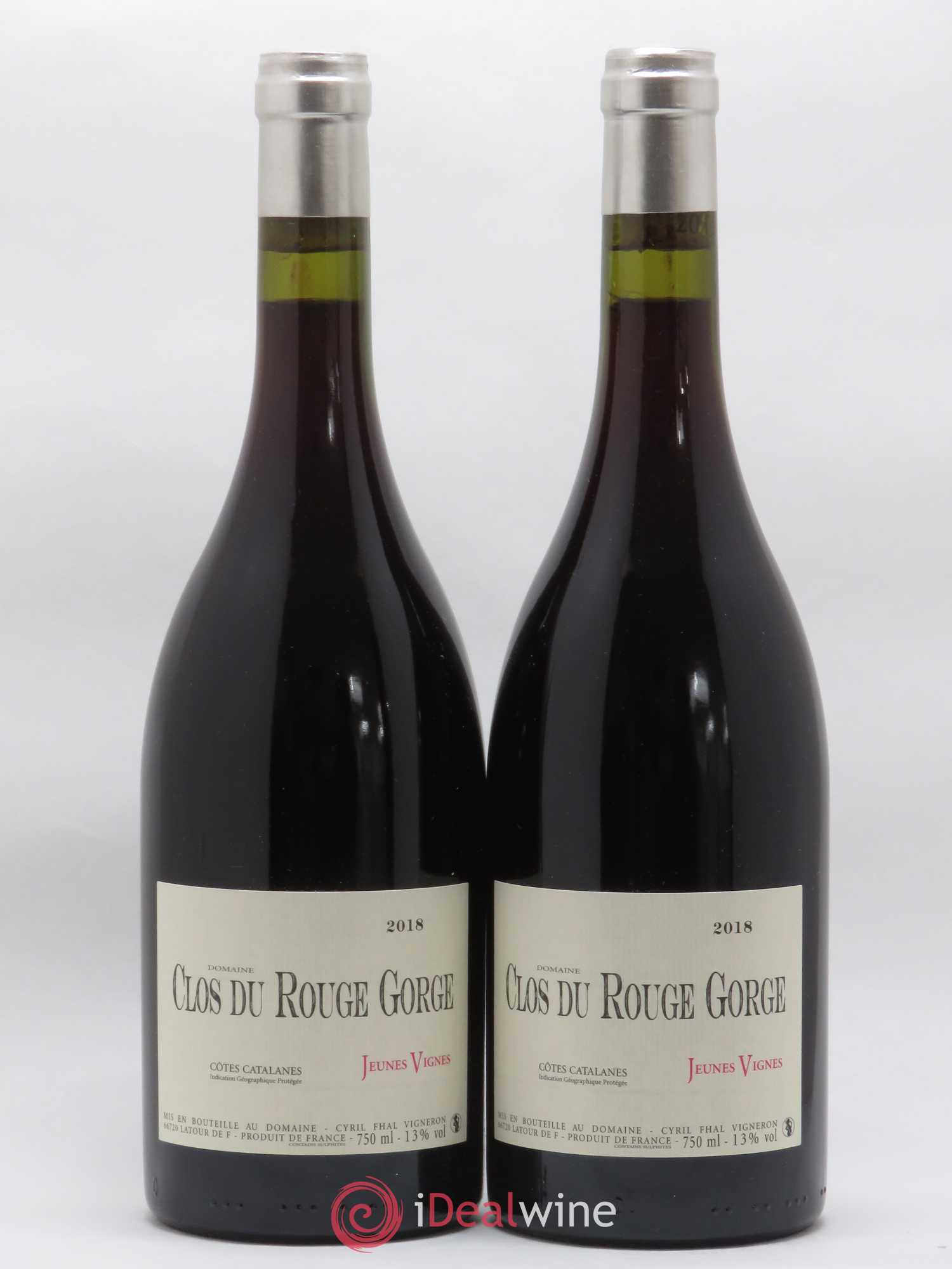 Côtes Catalanes (VDP des Côtes Catalanes) Clos du Rouge Gorge Jeunes Vignes Cyril Fhal 2018 - Lot de 2 bouteilles - 0