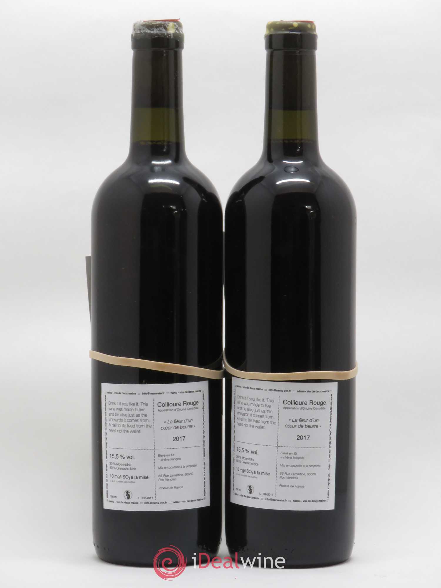 Collioure La Fleur d'un Coeur de Beurre Domaine Nénu - Rasmus Aamand Olesen Vin de Deux Mains 2017 - Posten von 2 Flaschen - 1