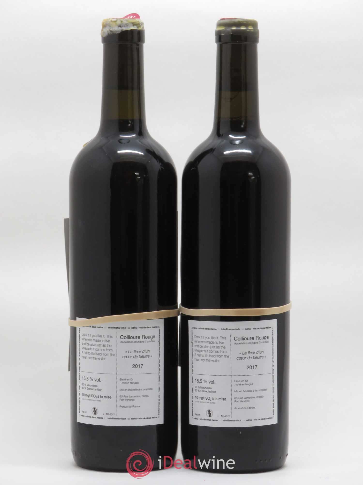 Collioure La Fleur d'un Coeur de Beurre Domaine Nénu - Rasmus Aamand Olesen Vin de Deux Mains 2017 - Posten von 2 Flaschen - 1
