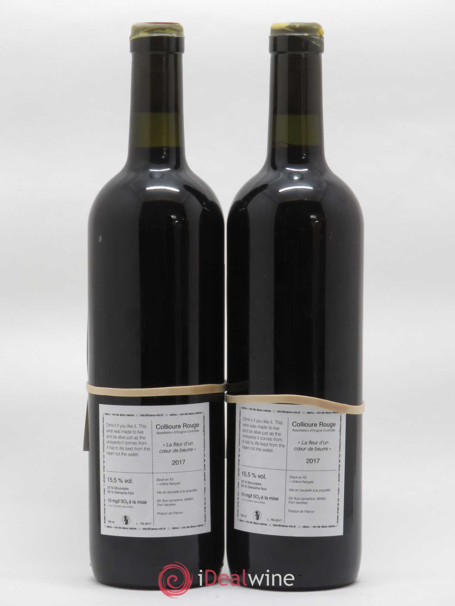 Collioure La Fleur d'un Coeur de Beurre Domaine Nénu - Rasmus Aamand Olesen Vin de Deux Mains 2017 - Posten von 2 Flaschen - 1