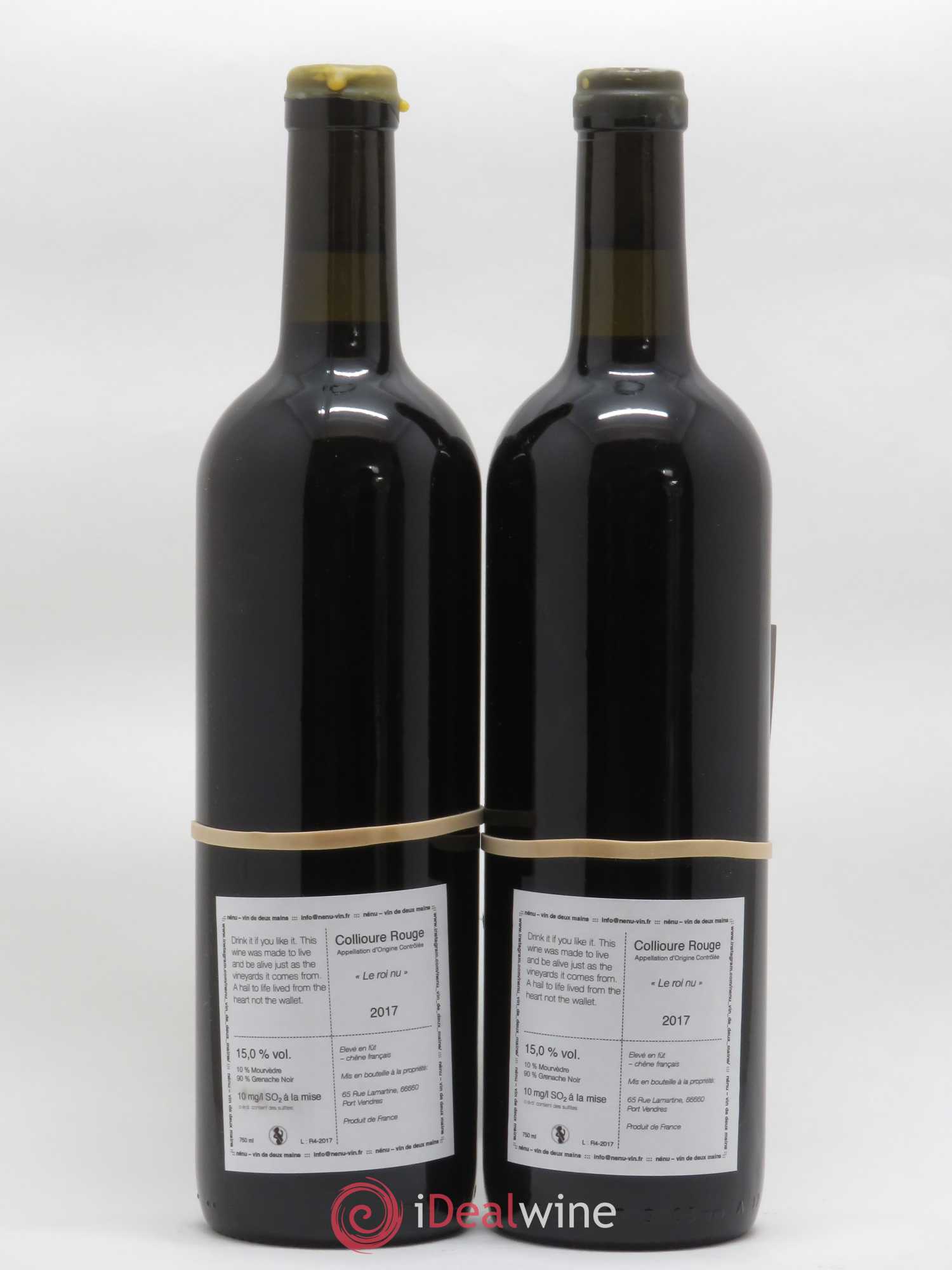 Collioure Le Roi nu Domaine Nénu - Rasmus Aamand Olesen Vin de Deux Mains 2017 - Lotto di 2 bottiglie - 1