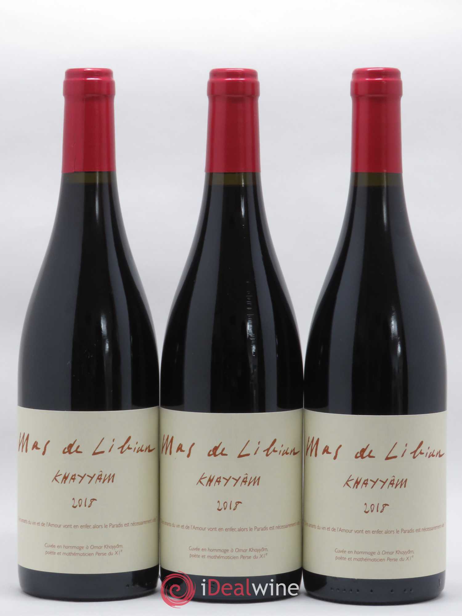 Vin de France (anciennement Côtes-du-Rhône) Khayyam Mas de Libian 2018 - Lot de 3 bouteilles - 0