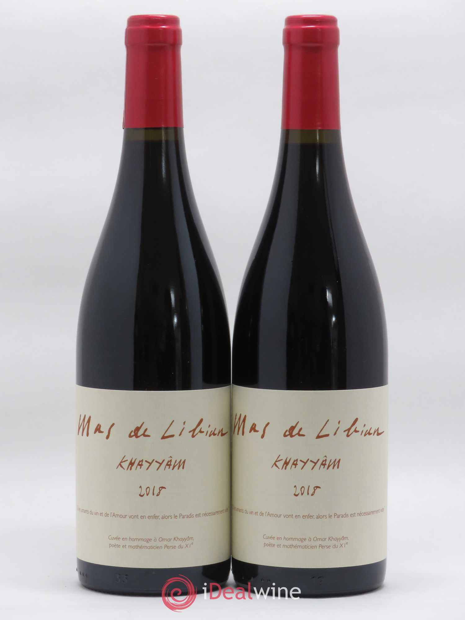 Vin de France (anciennement Côtes-du-Rhône) Khayyam Mas de Libian 2018 - Lot de 2 bouteilles - 0