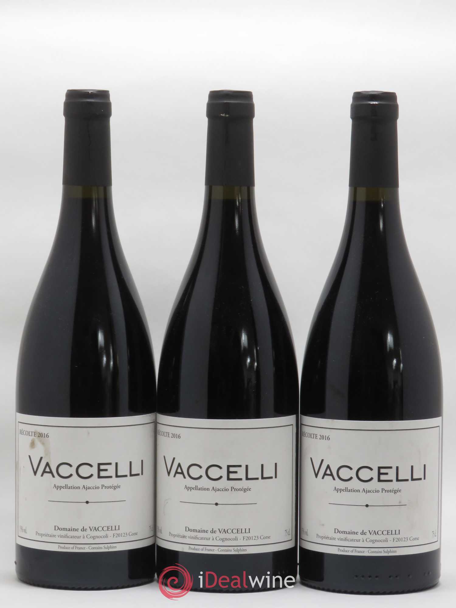 Ajaccio Vaccelli 2016 - Lot de 3 bouteilles - 0