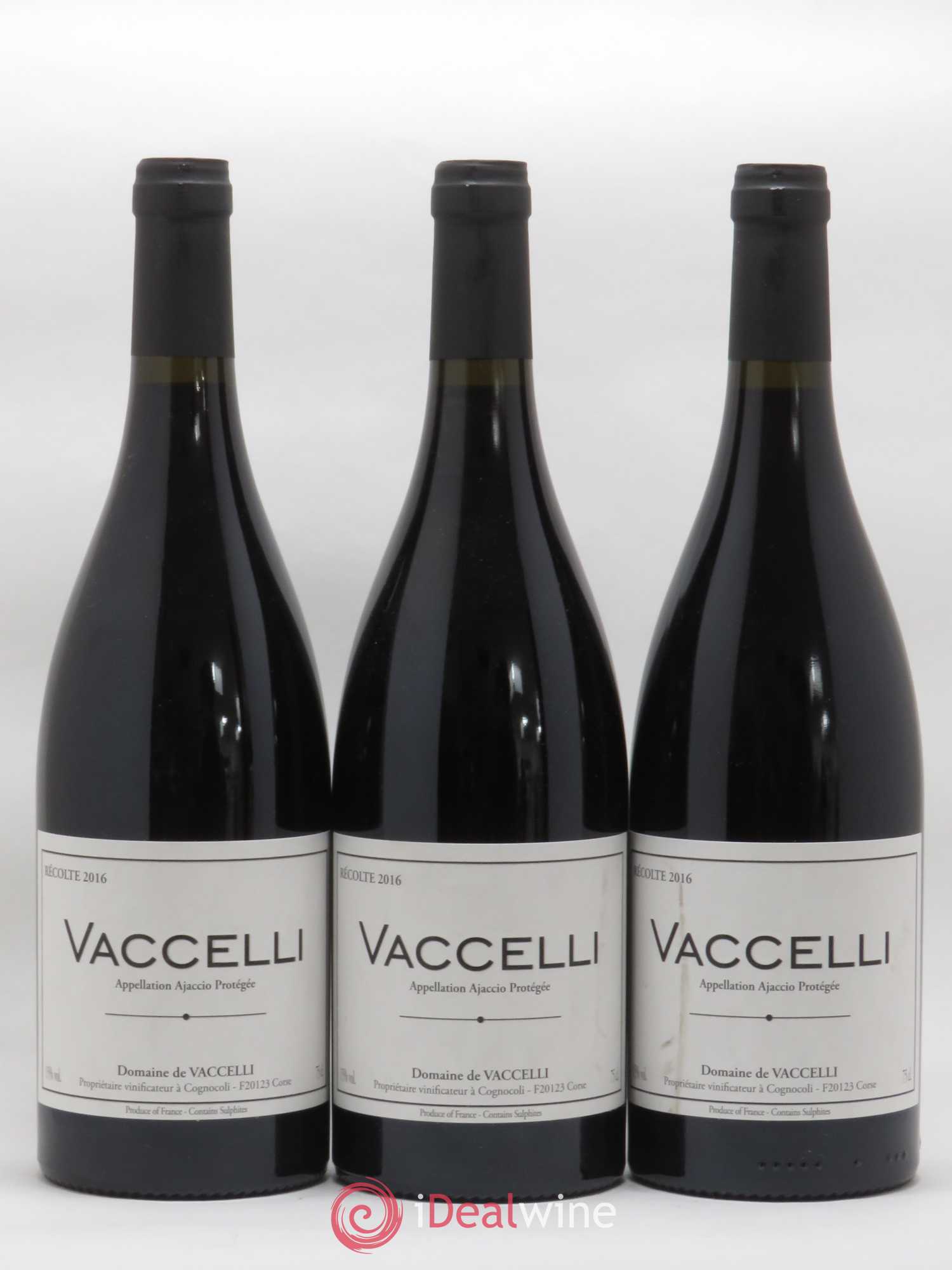 Ajaccio Vaccelli 2016 - Lot de 3 bouteilles - 0