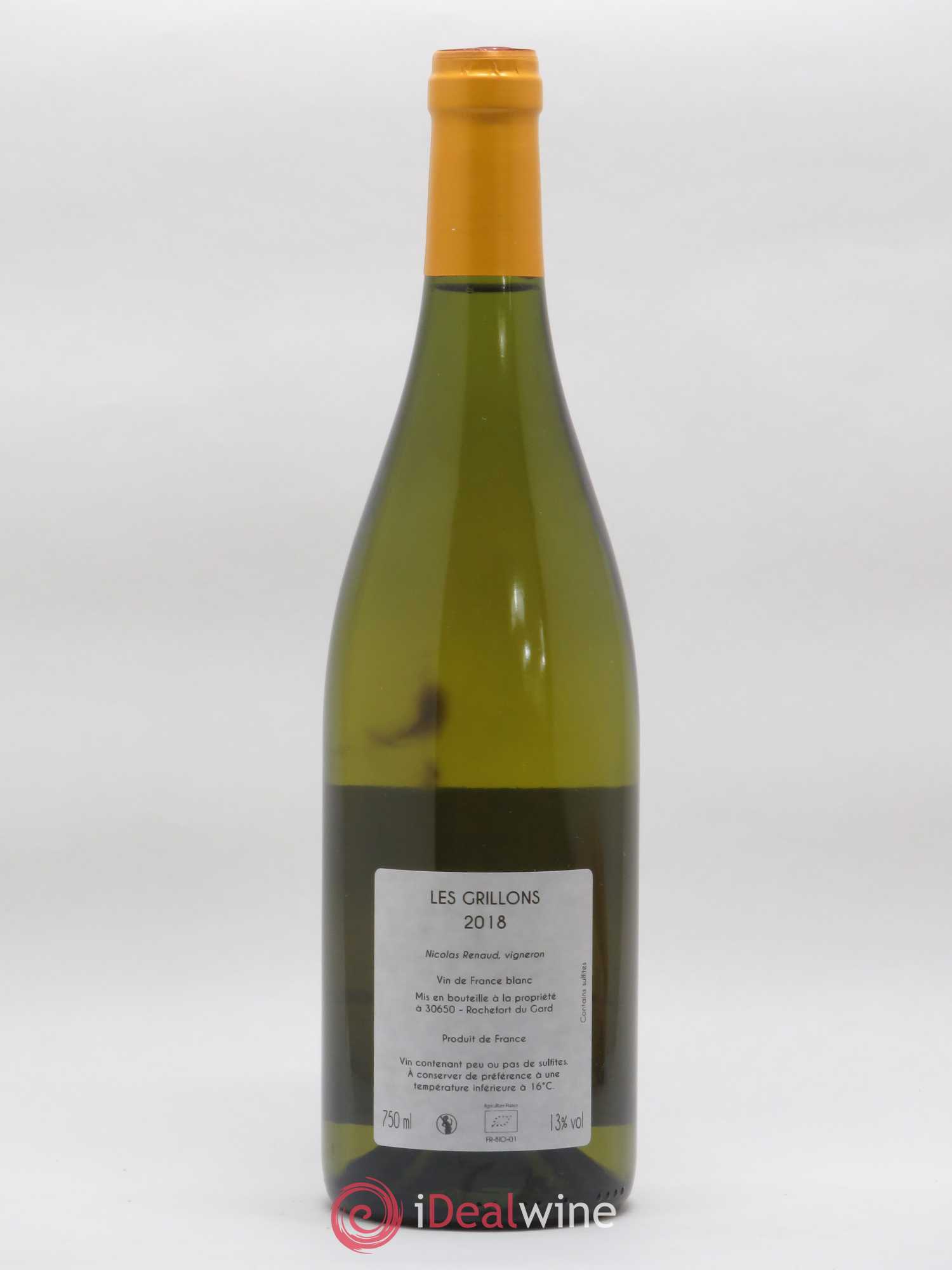 Vin de France Les Grillons Clos des Grillons 2018 - Lot de 1 bouteille - 1